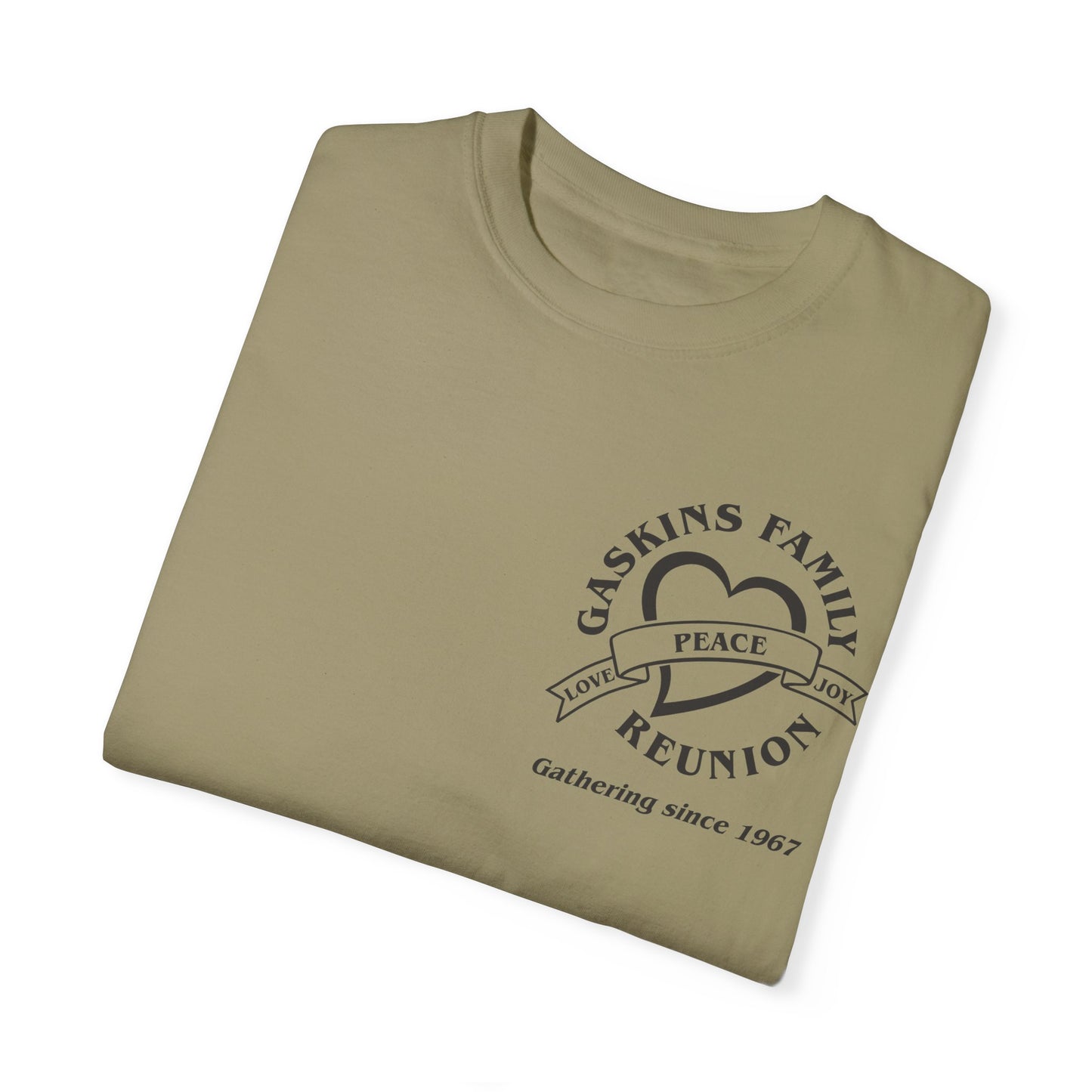 Family Reunion Garment-Dyed T-Shirt - Customizable Peace Design