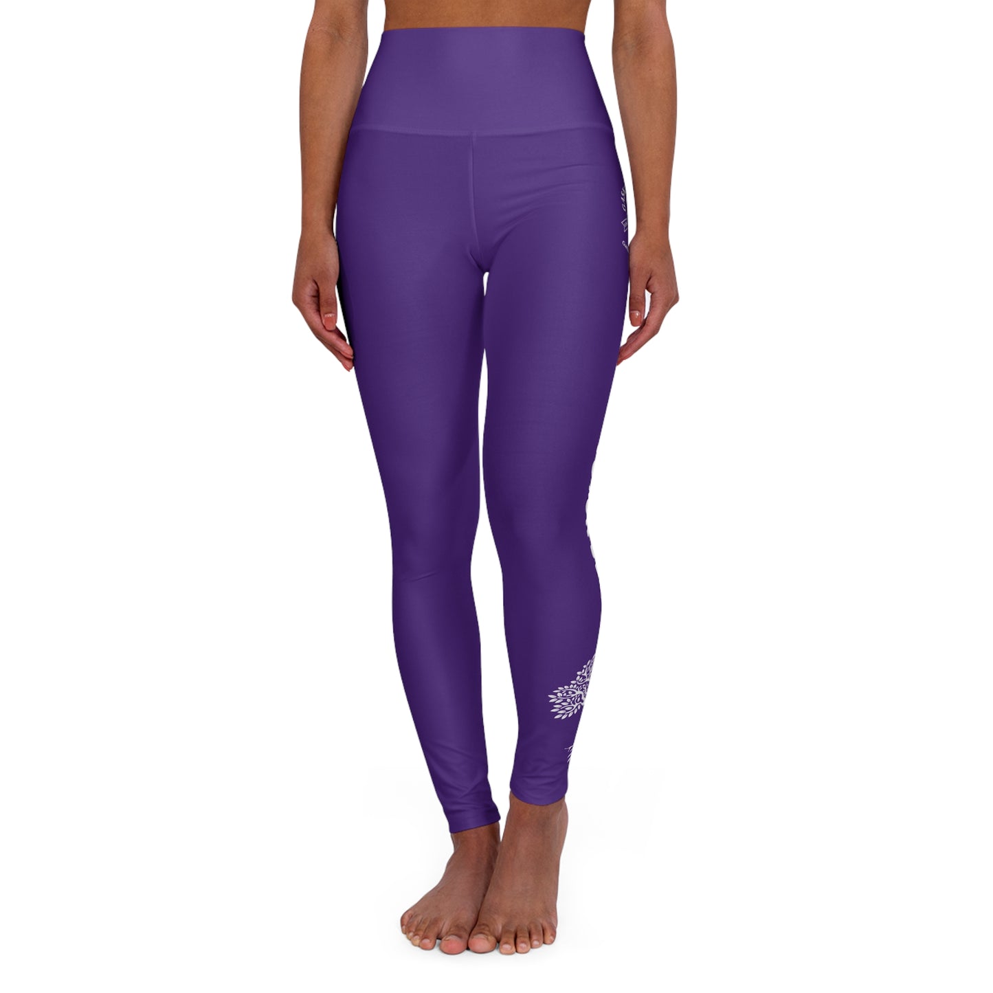 Gaskins Purple High Waisted Yoga Leggings
