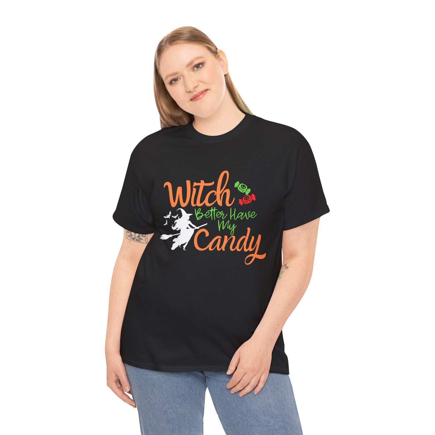 Witch Better Have My Candy, Unisex Heavy Cotton Tee, Halloween T-shirt