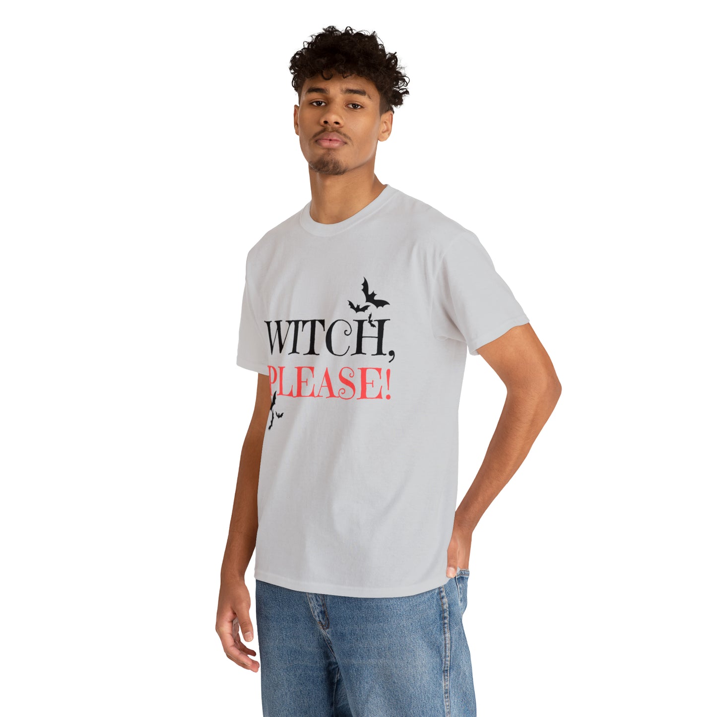 Halloween Fun, Unisex Heavy Cotton Tee, Witch Please!