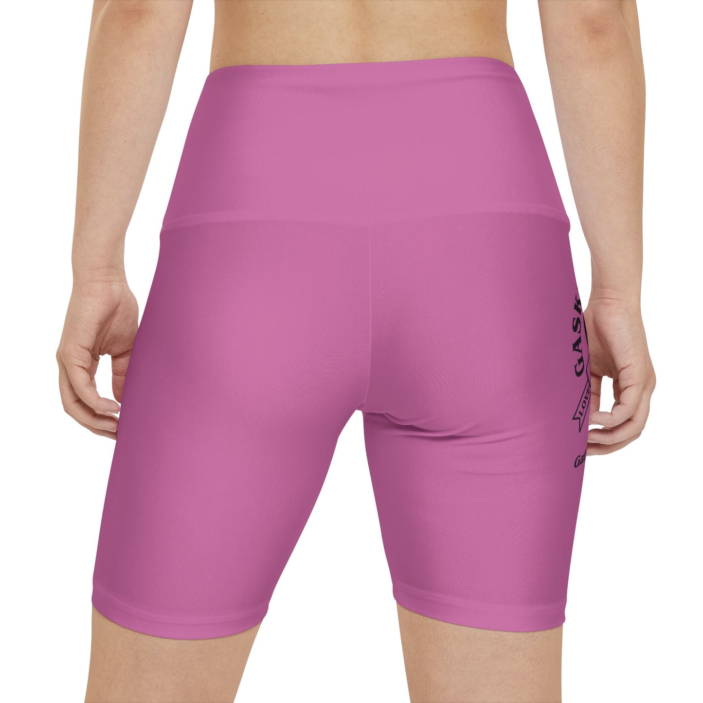 Gaskins Pink Workout Shorts for Women, bold, cool, chill