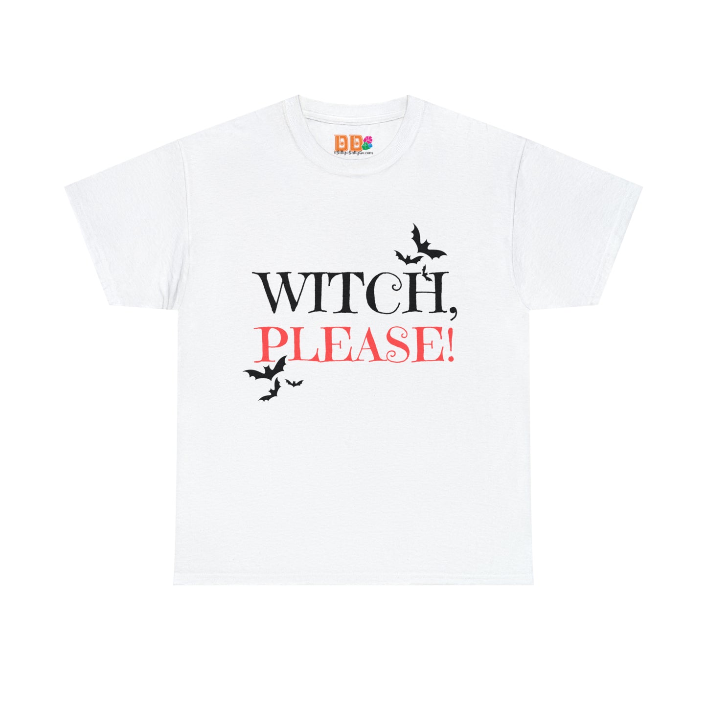 Halloween Fun, Unisex Heavy Cotton Tee, Witch Please!