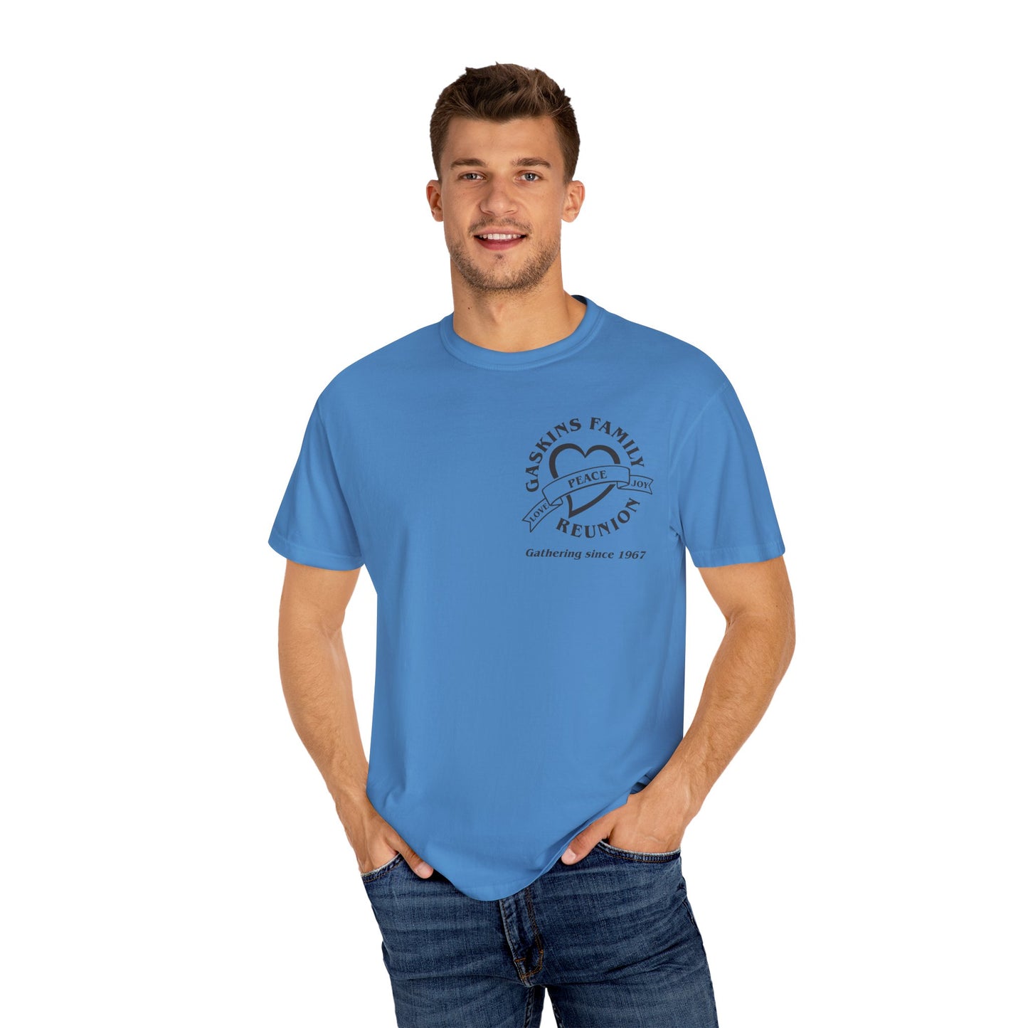 Family Reunion Garment-Dyed T-Shirt - Customizable Peace Design