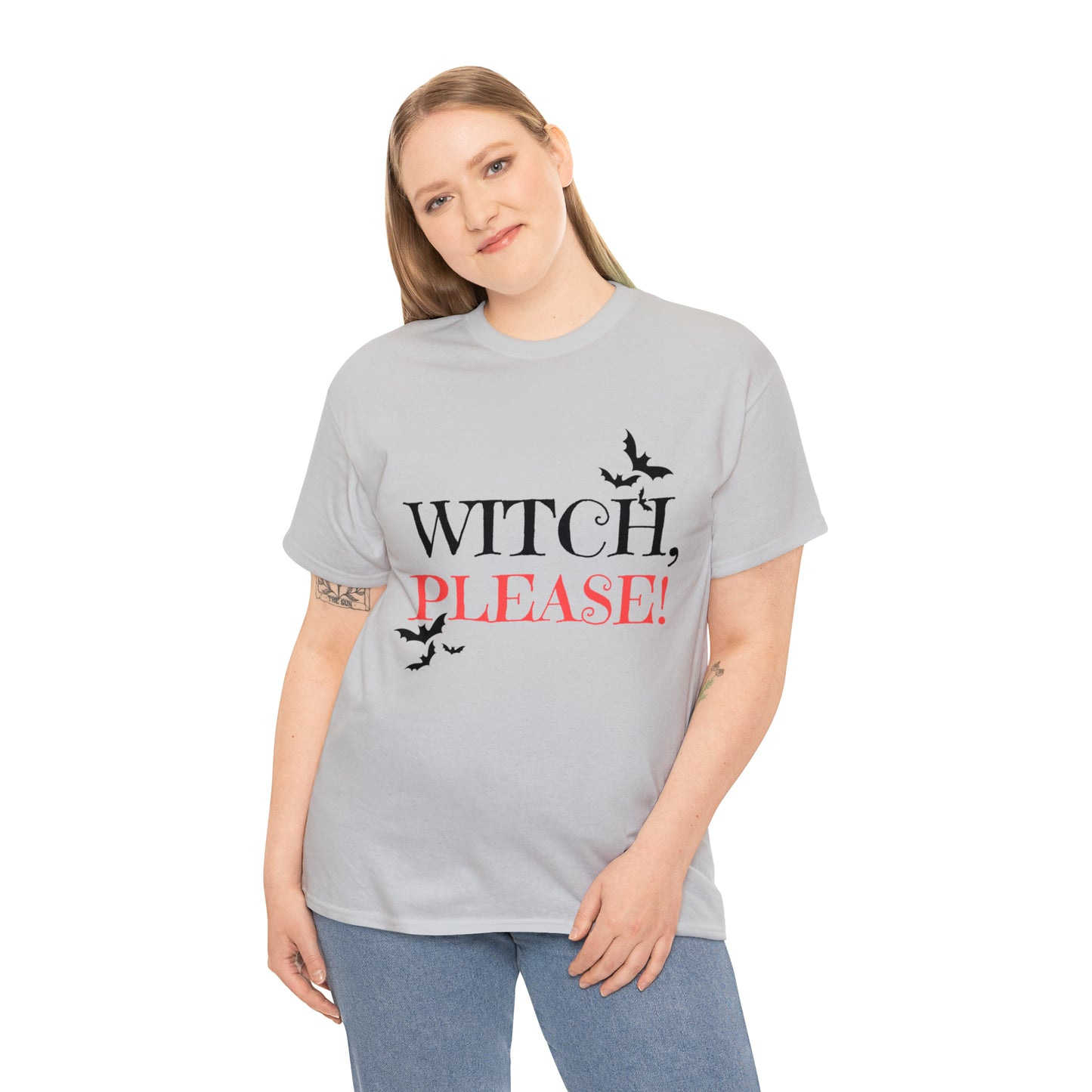 Halloween Fun, Unisex Heavy Cotton Tee, Witch Please!