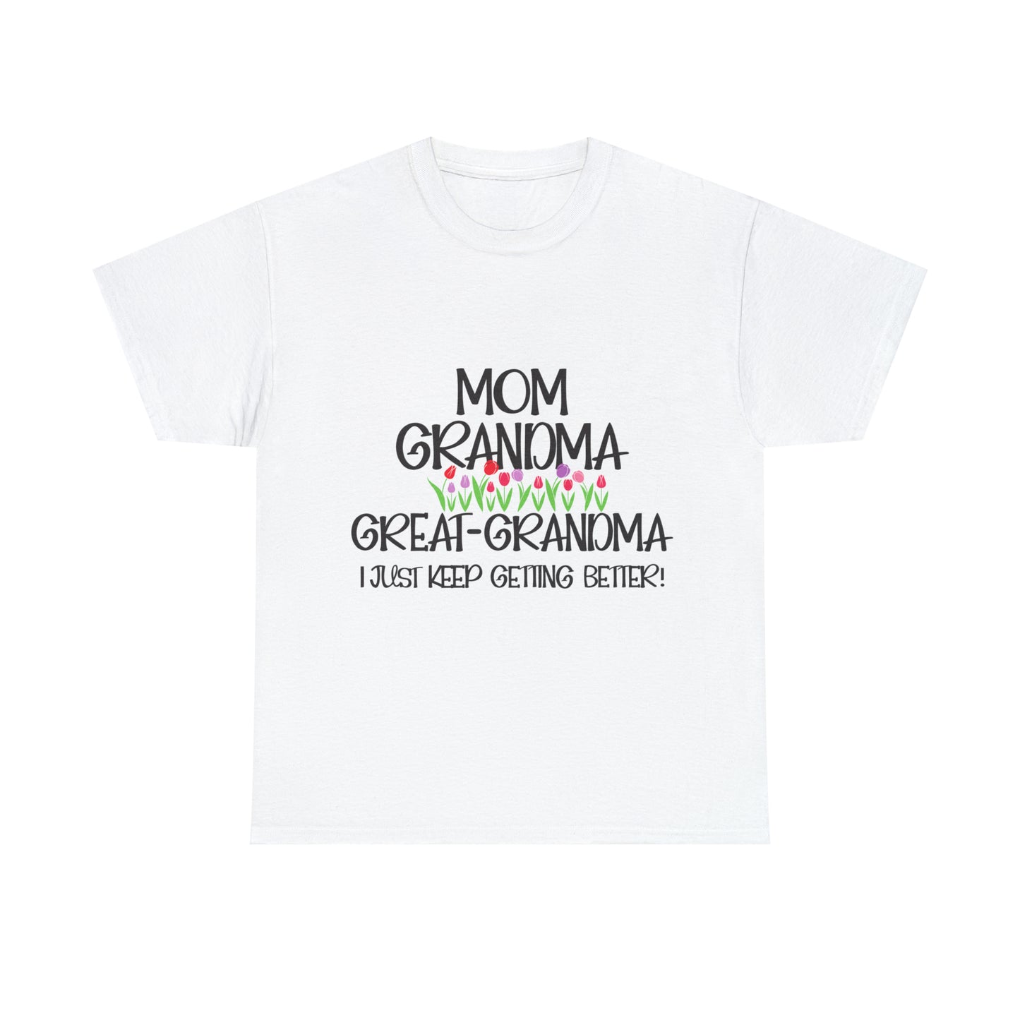 Unisex Heavy Cotton Tee - Mom, Grandma, Great-Grandma