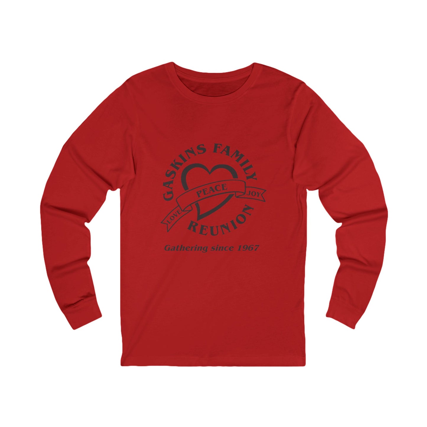 Gaskins Reunion Long Sleeve Tee - Love, Peace, Joy