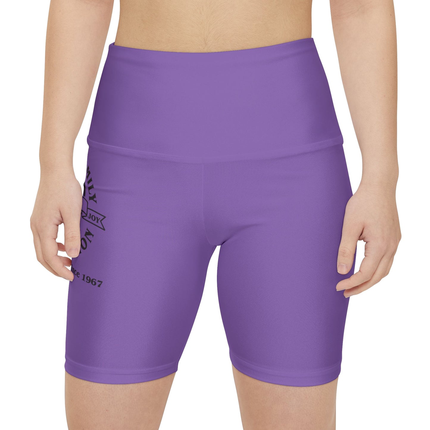 Gaskins Light Purple Workout Shorts for Women, bold, cool, chill