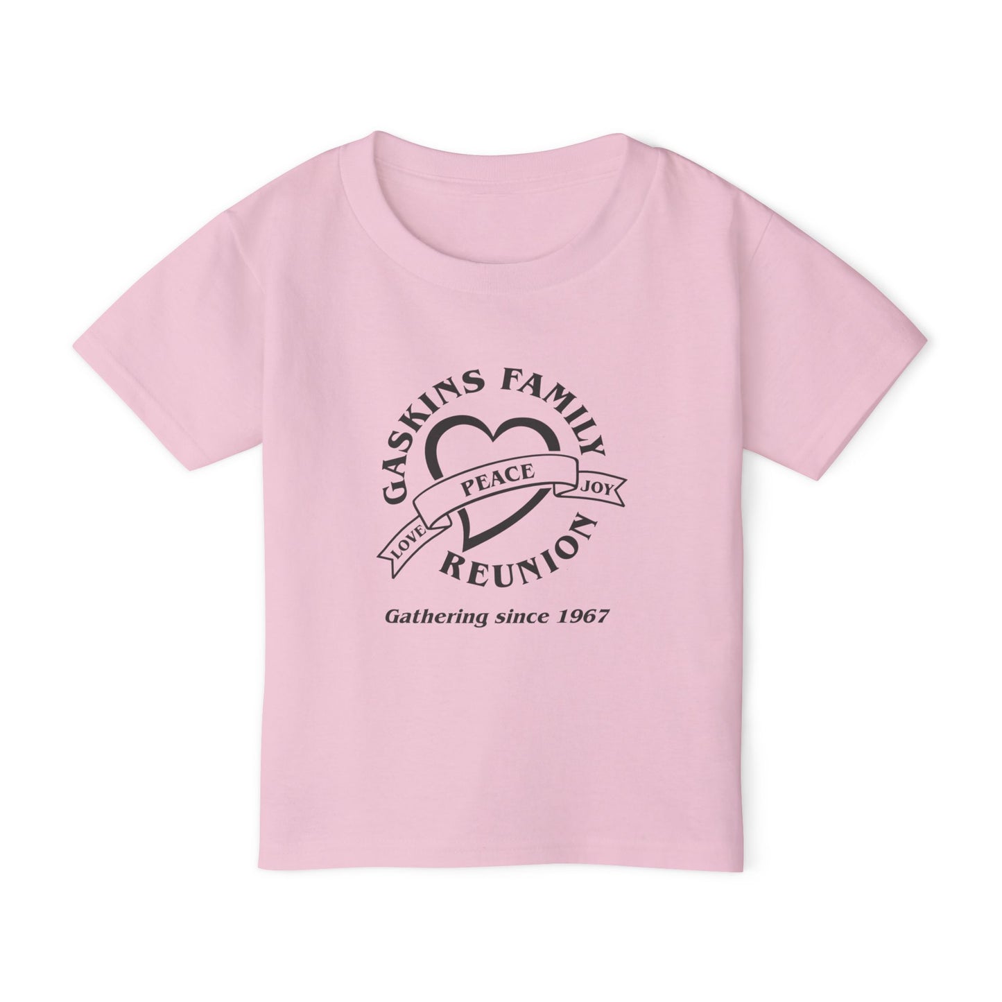 Gaskins Reunion Toddler T-Shirt - Peace, Joy & Love
