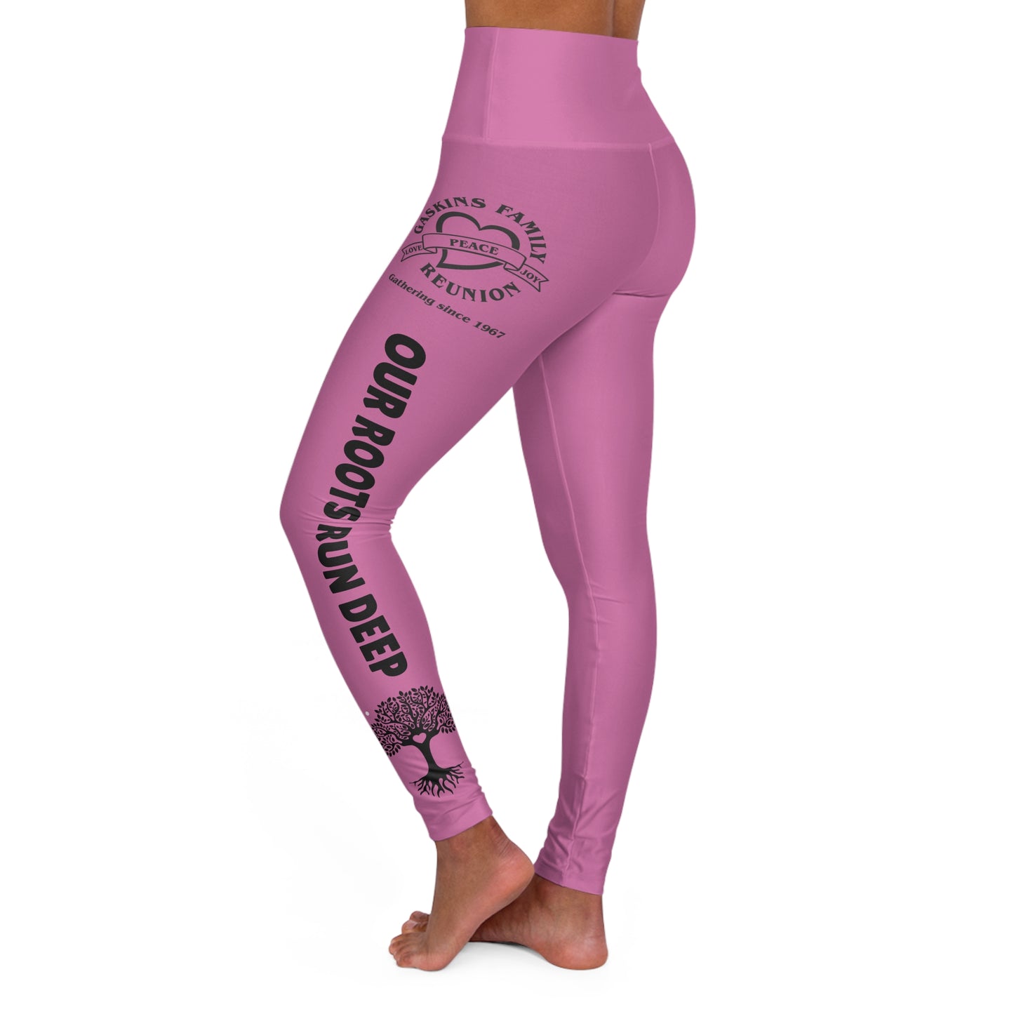 Gaskins Pink High Waisted Yoga Leggings