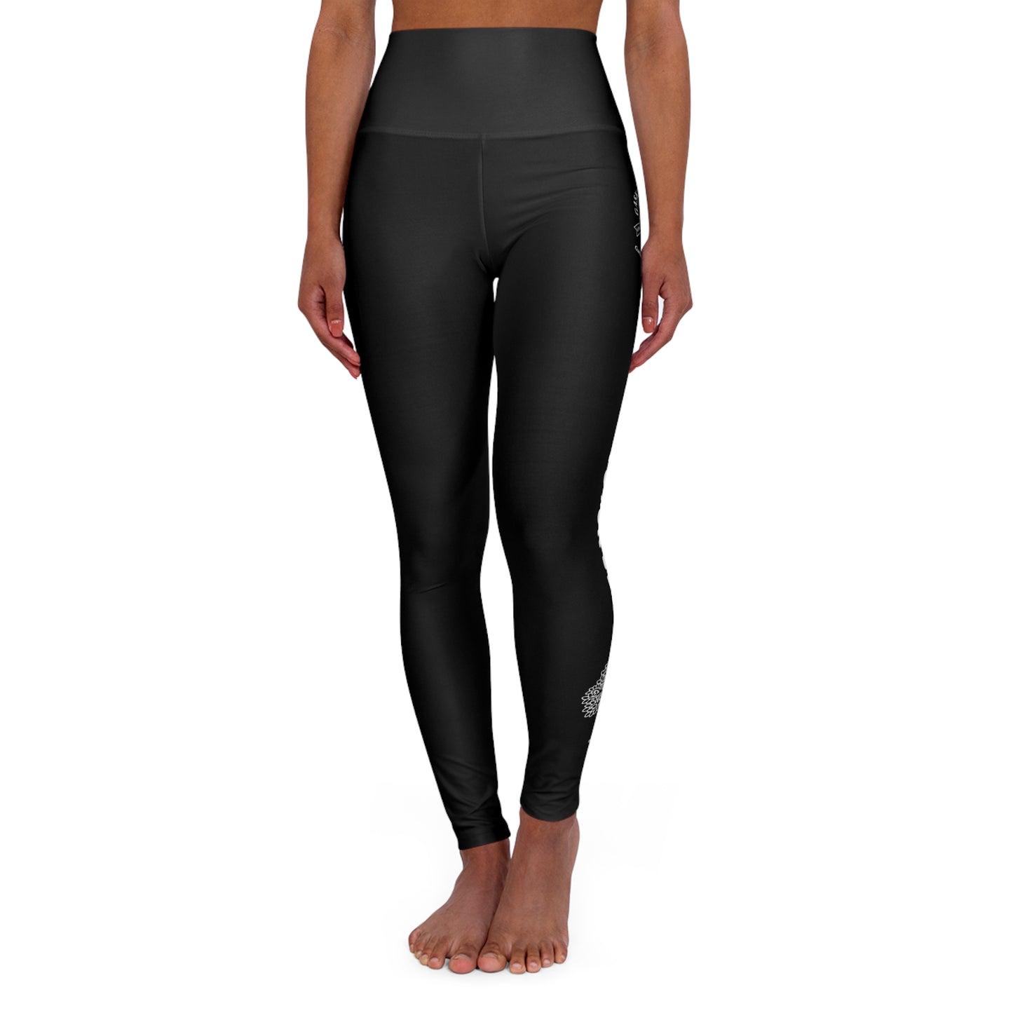 Gaskins Black High Waisted Yoga Leggings