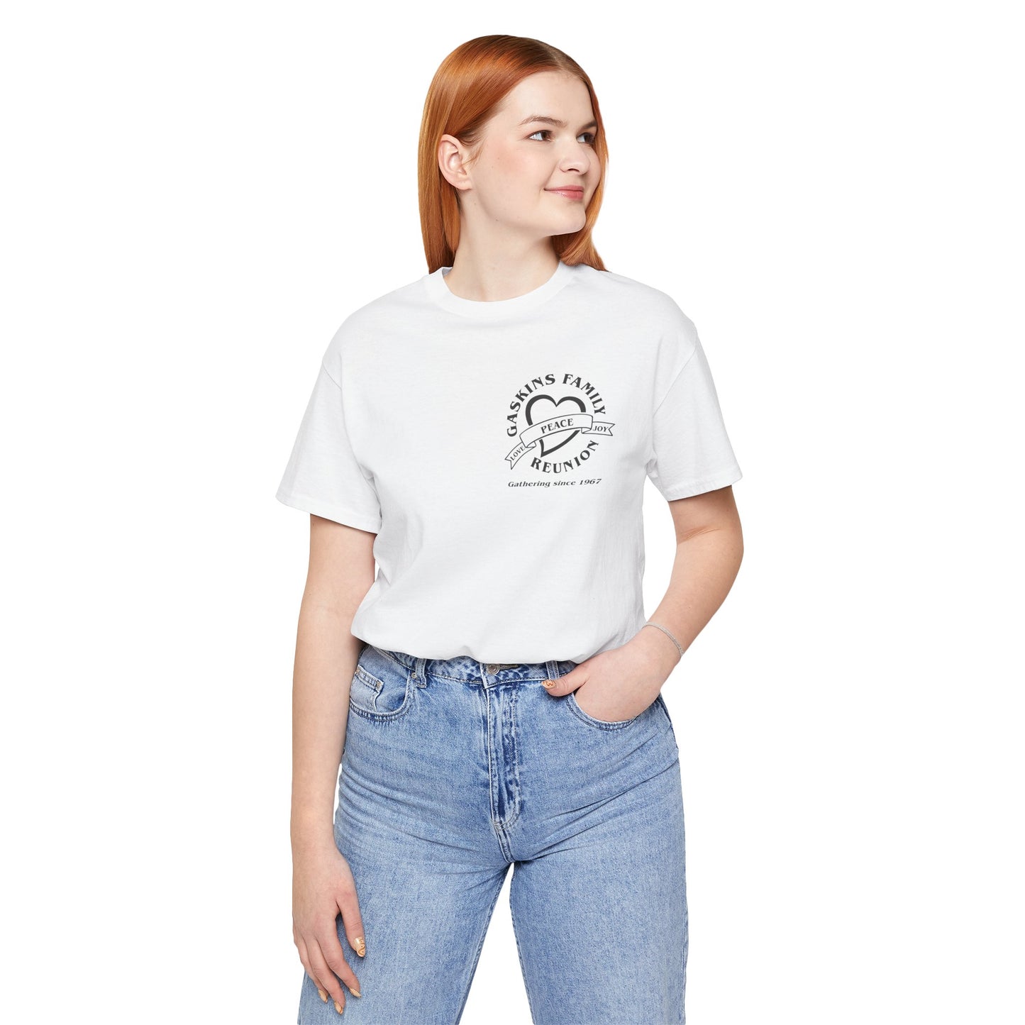 Family Reunion Short Sleeve Tee Black Logo - Gaskins Family Gathering Since 1967