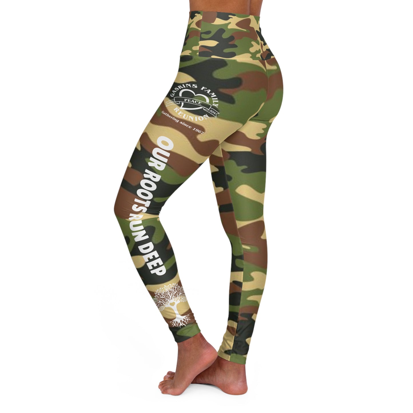 Gaskins Camouflage High Waisted Yoga Leggings