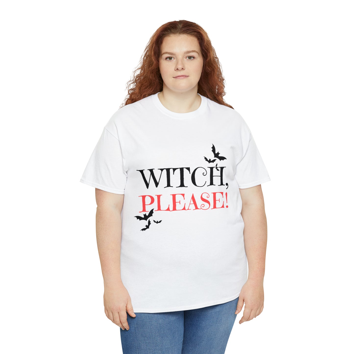 Halloween Fun, Unisex Heavy Cotton Tee, Witch Please!