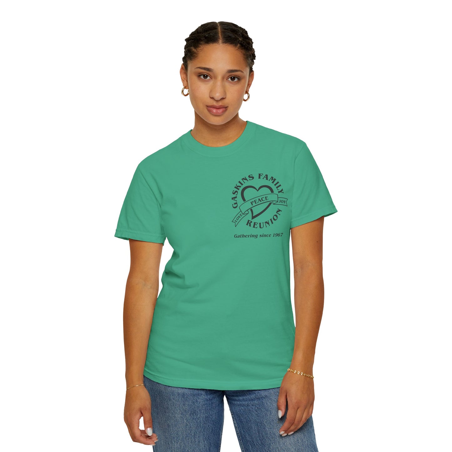 Family Reunion Garment-Dyed T-Shirt - Customizable Peace Design