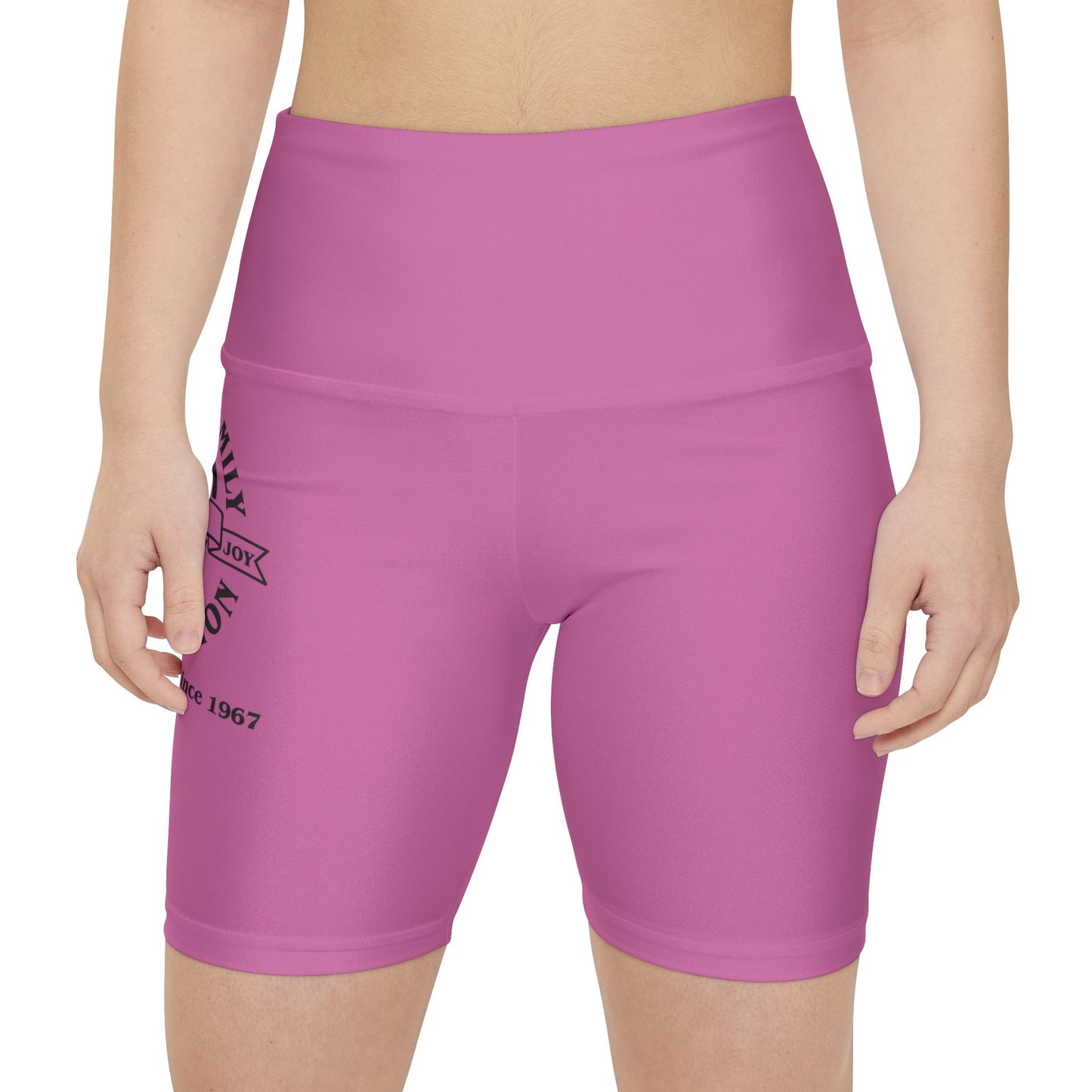 Gaskins Pink Workout Shorts for Women, bold, cool, chill