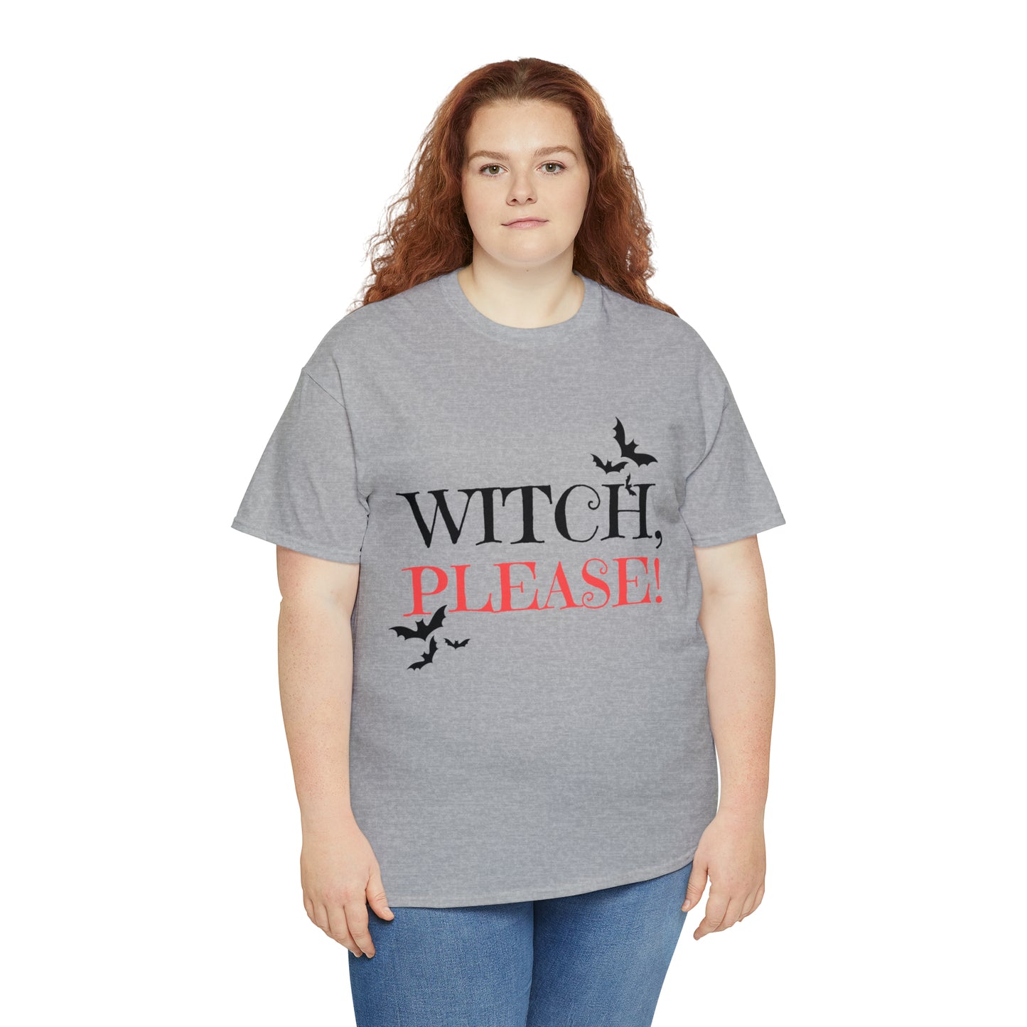 Halloween Fun, Unisex Heavy Cotton Tee, Witch Please!
