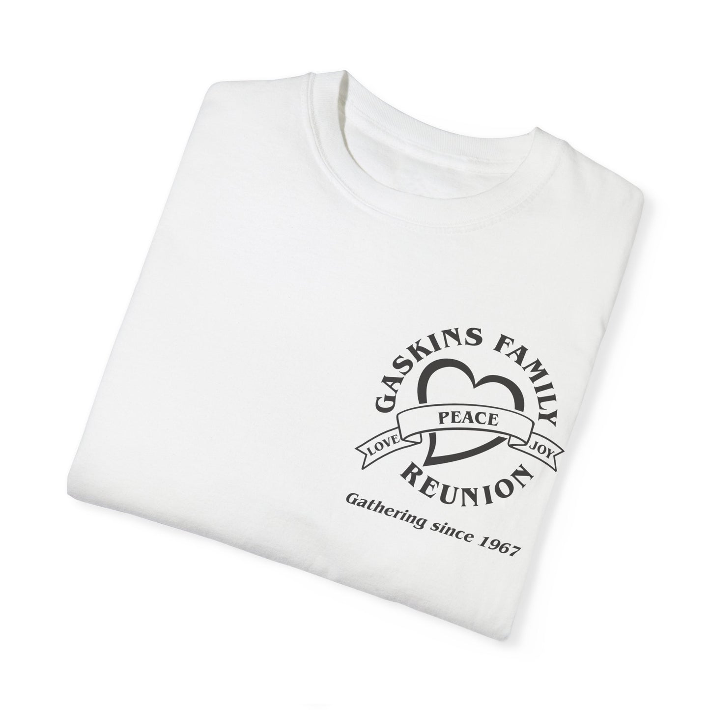 Family Reunion Garment-Dyed T-Shirt - Customizable Peace Design