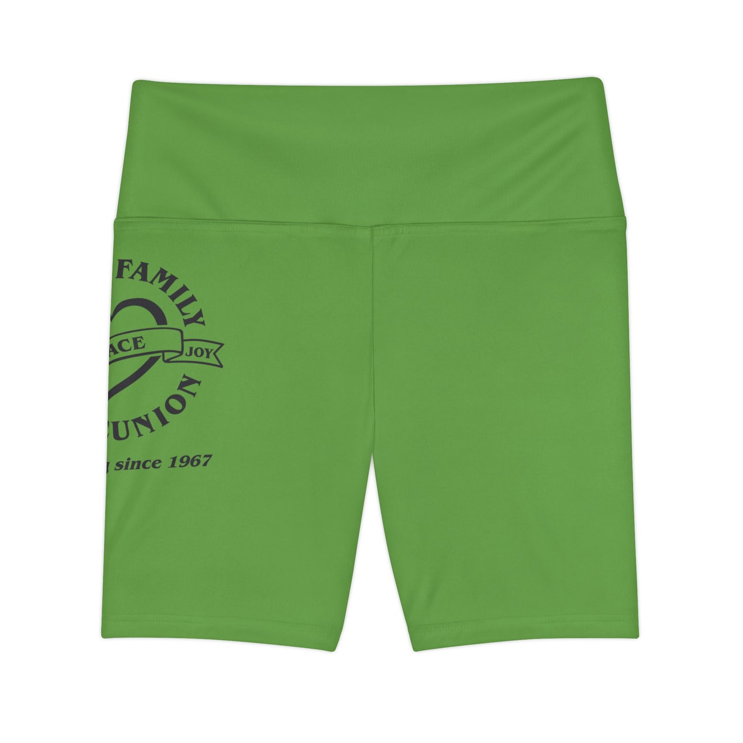 Gaskins Green Workout Shorts for Women, bold, cool, chill