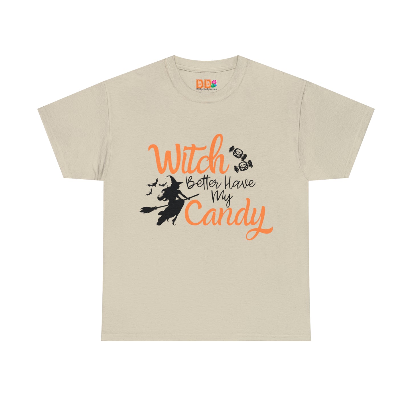 Fun Halloween Unisex Heavy Cotton Tee, Better Have My Candy - trick or treat, different shades available.
