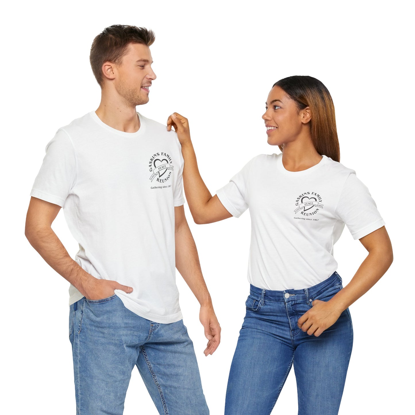 Family Reunion Short Sleeve Tee Black Logo - Gaskins Family Gathering Since 1967