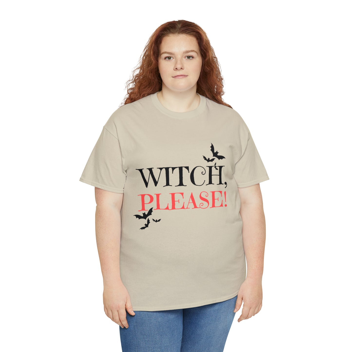 Halloween Fun, Unisex Heavy Cotton Tee, Witch Please!