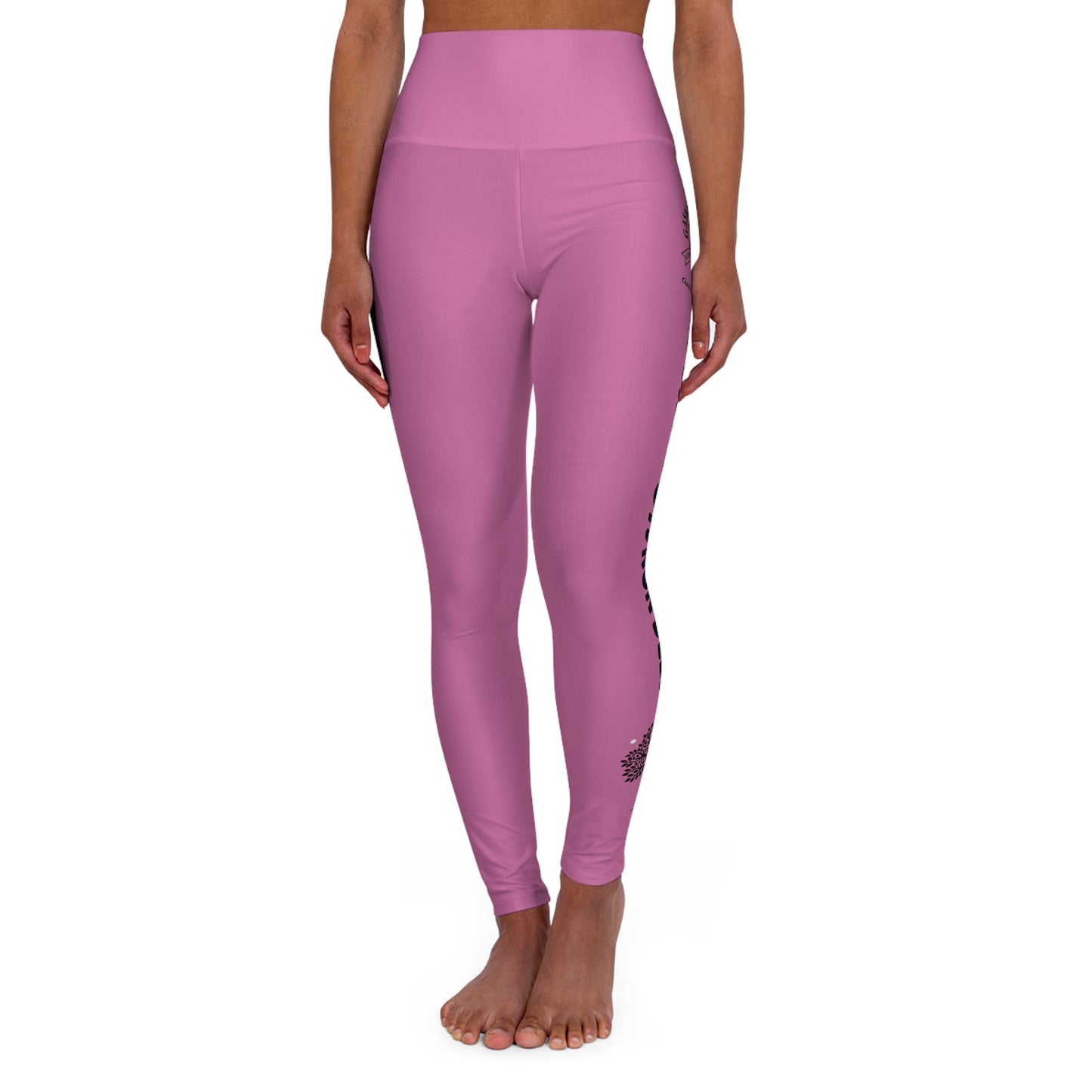 Gaskins Pink High Waisted Yoga Leggings