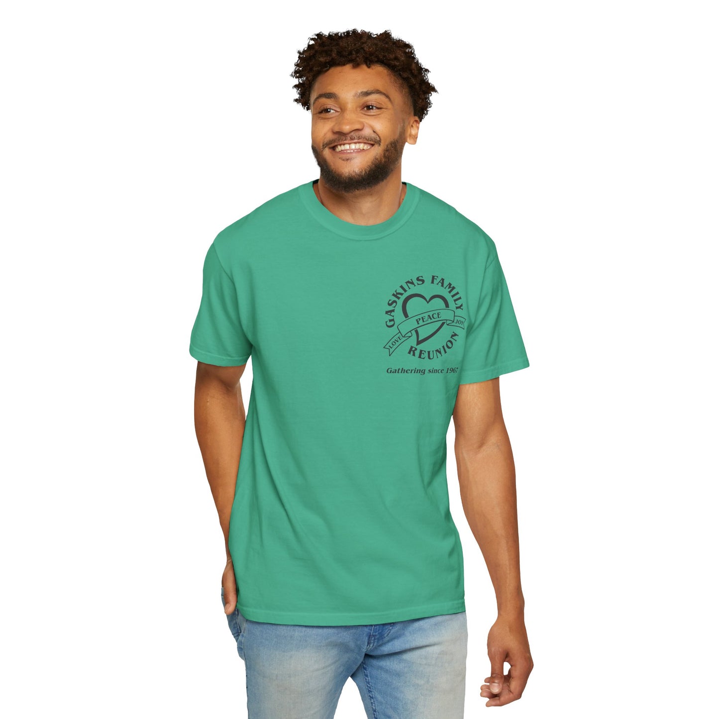 Family Reunion Garment-Dyed T-Shirt - Customizable Peace Design