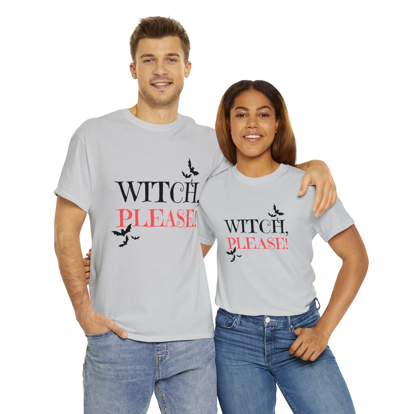 Halloween Fun, Unisex Heavy Cotton Tee, Witch Please!