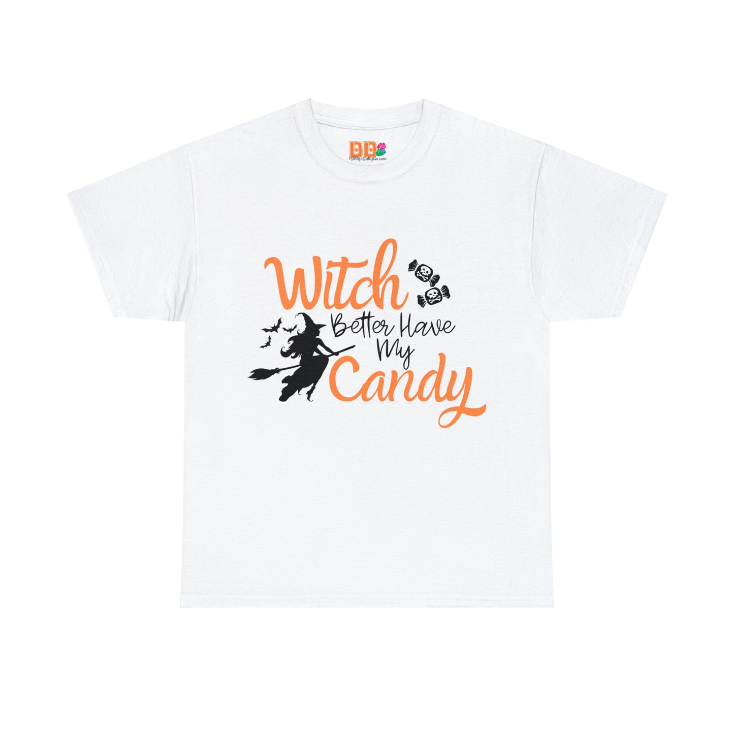 Fun Halloween Unisex Heavy Cotton Tee, Better Have My Candy - trick or treat, different shades available.