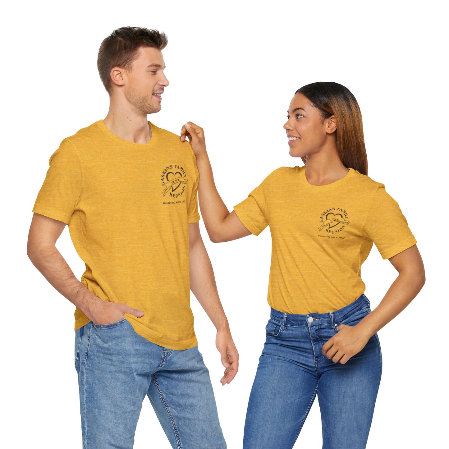 Family Reunion Short Sleeve Tee Black Logo - Gaskins Family Gathering Since 1967