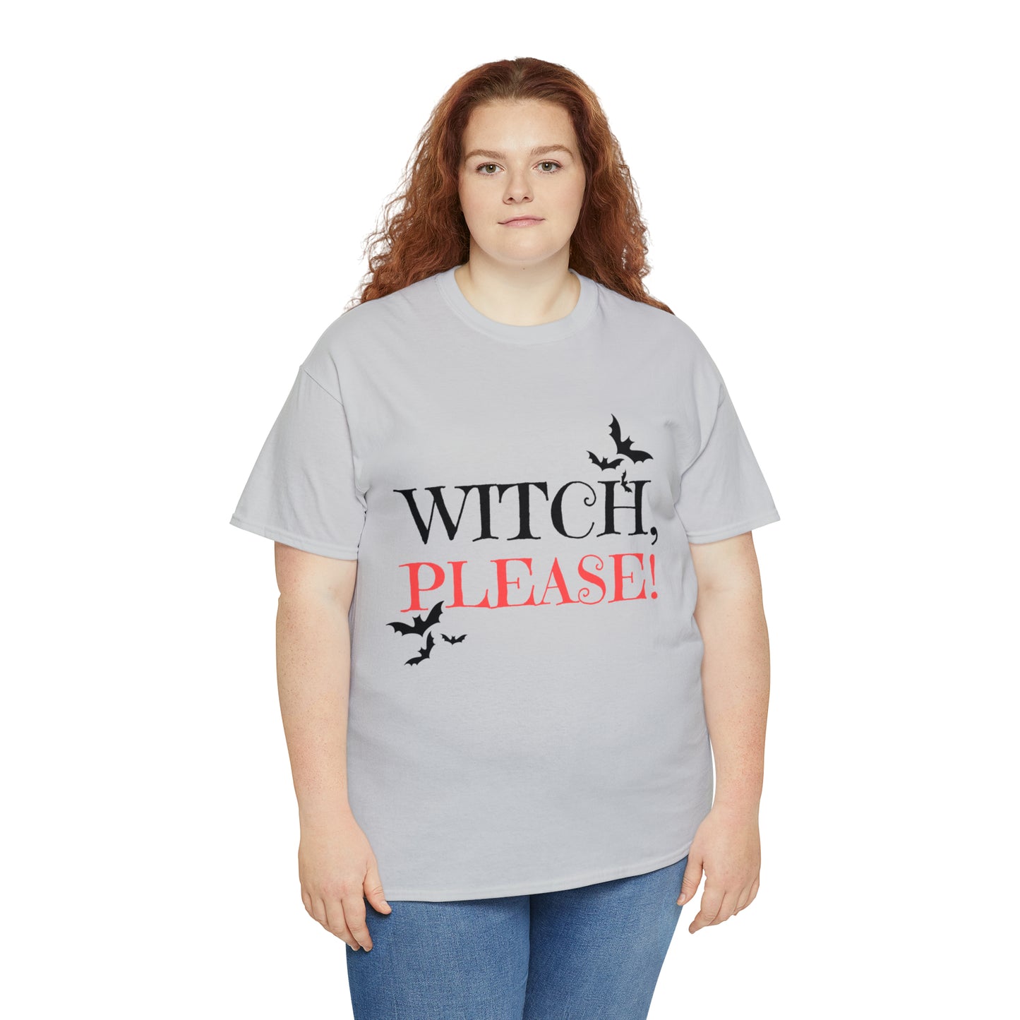 Halloween Fun, Unisex Heavy Cotton Tee, Witch Please!