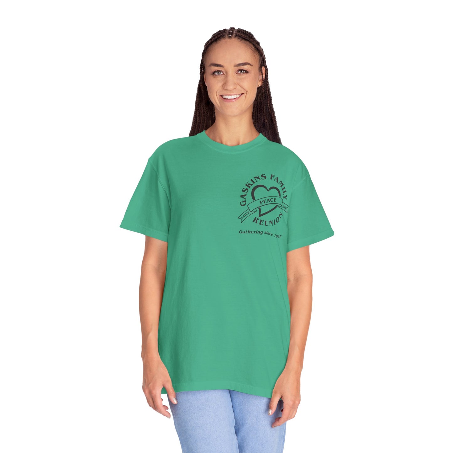 Family Reunion Garment-Dyed T-Shirt - Customizable Peace Design