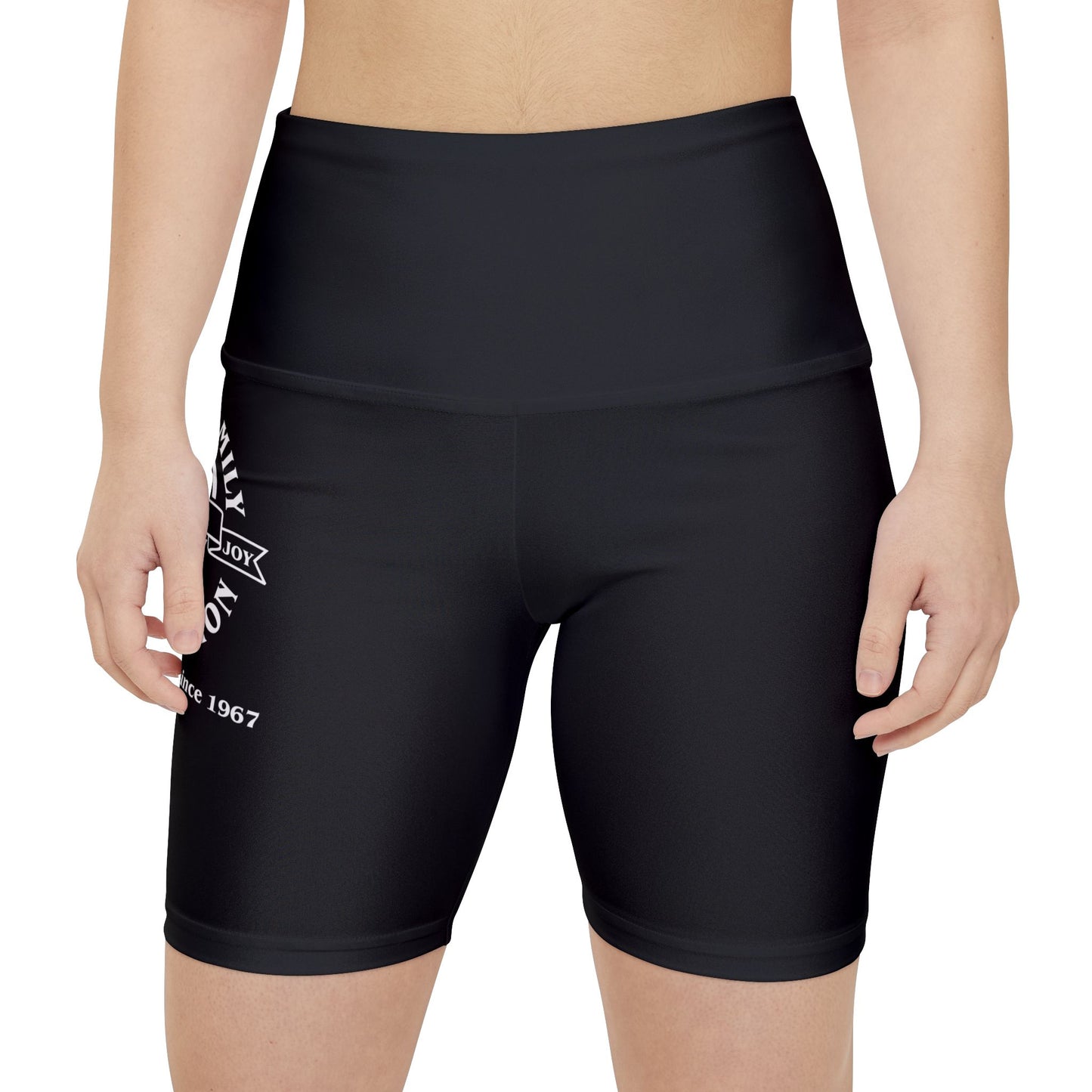 Gaskins Black Workout Shorts for Women, bold, cool, chill