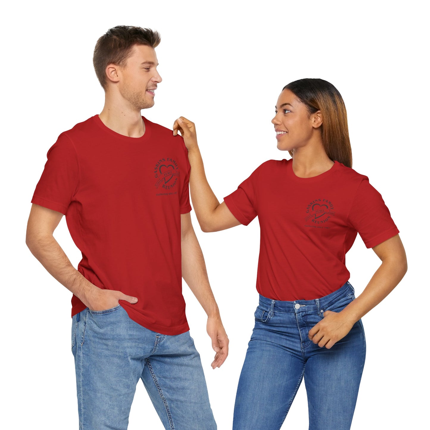 Family Reunion Short Sleeve Tee Black Logo - Gaskins Family Gathering Since 1967