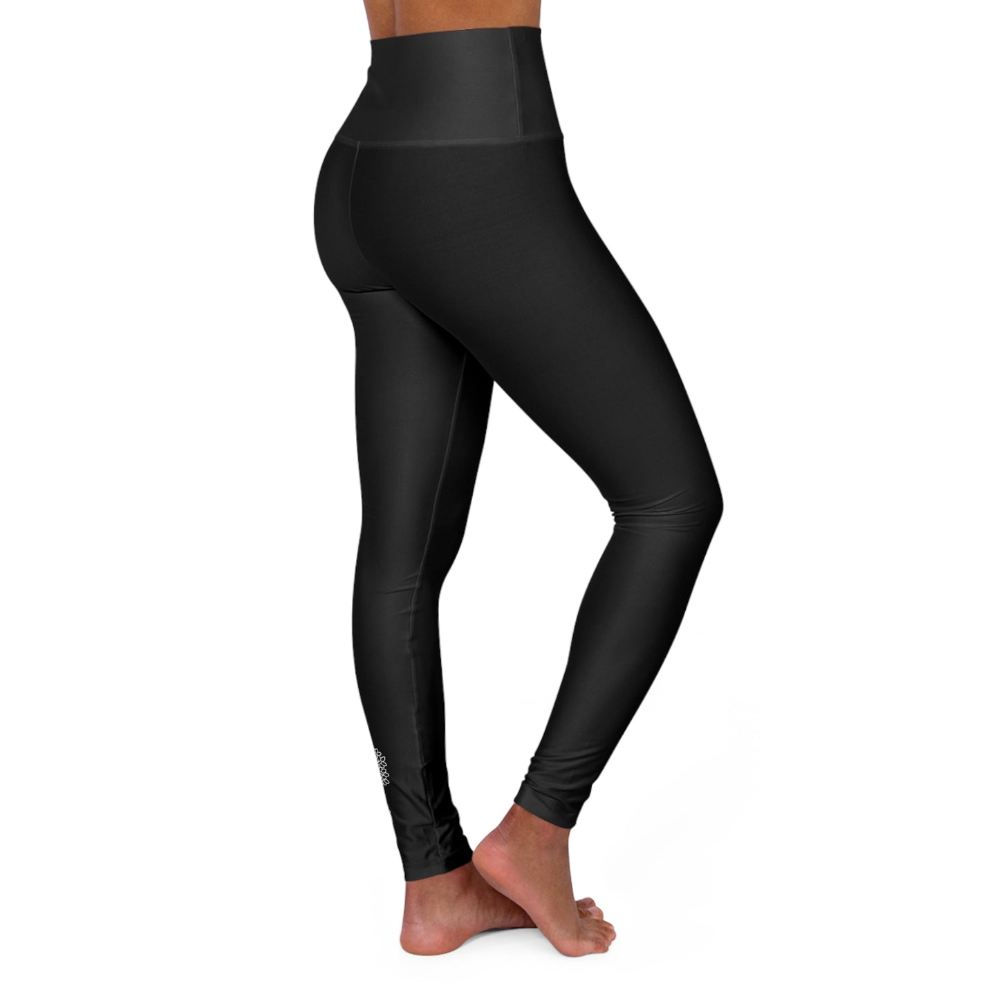 Gaskins Black High Waisted Yoga Leggings
