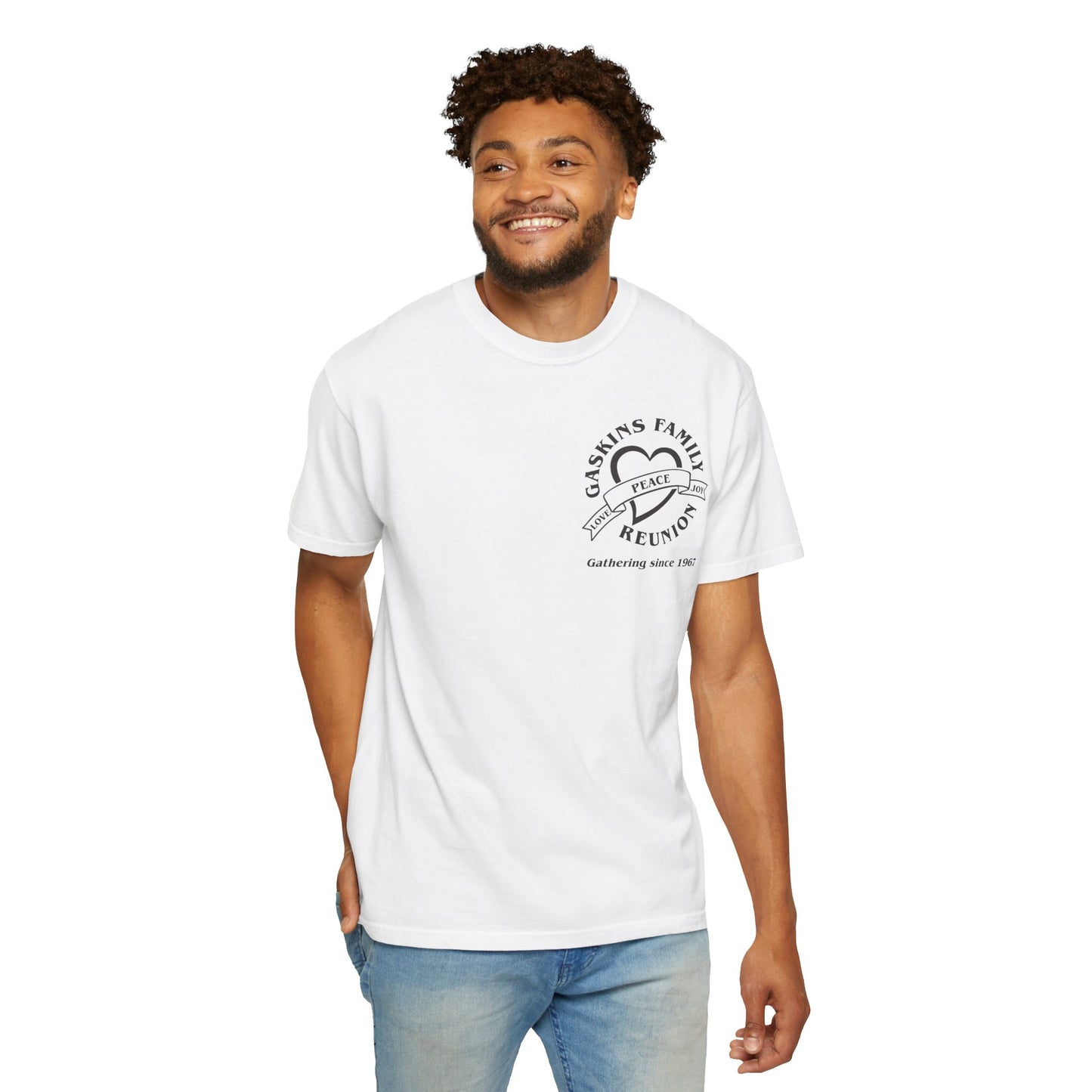 Family Reunion Garment-Dyed T-Shirt - Customizable Peace Design