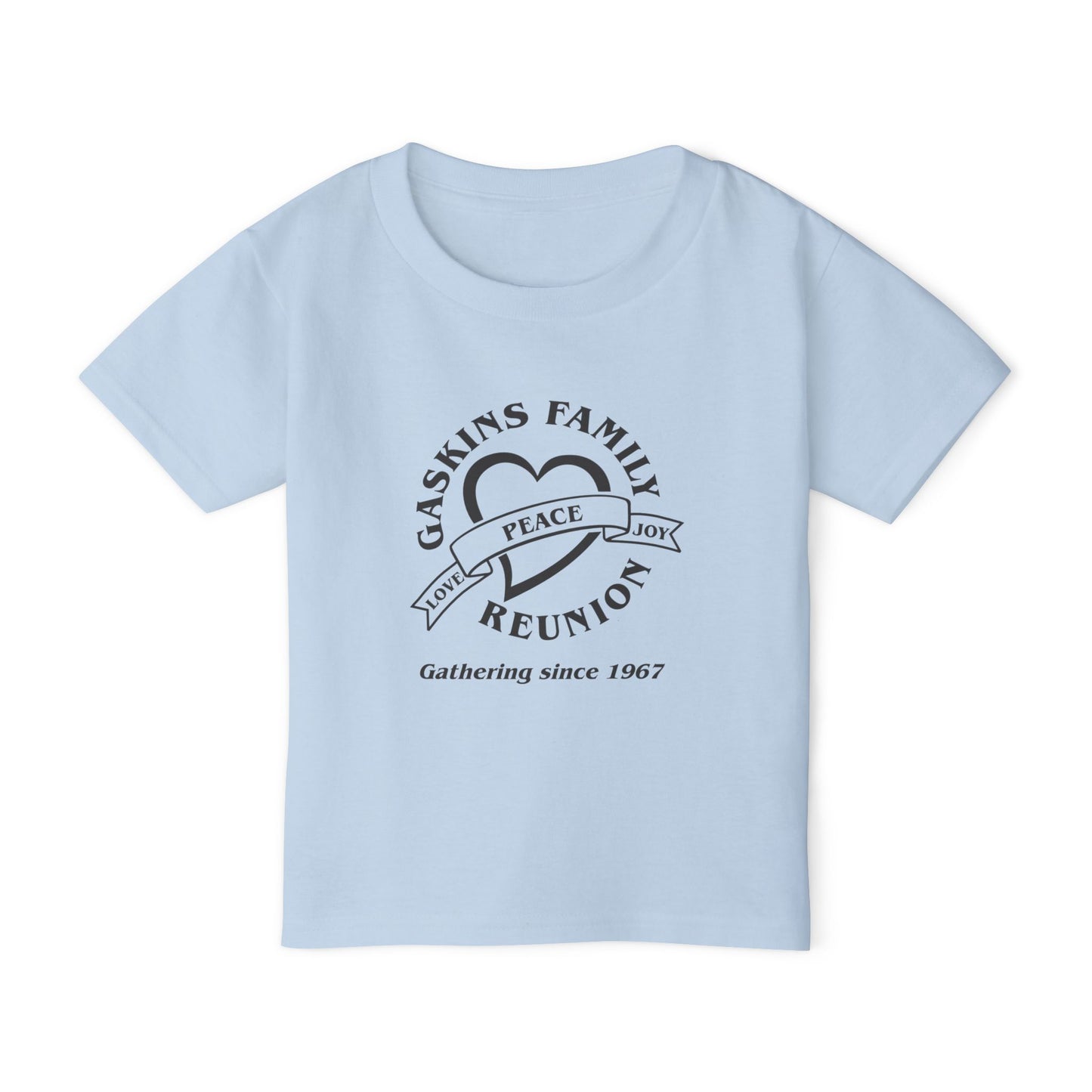 Gaskins Reunion Toddler T-Shirt - Peace, Joy & Love