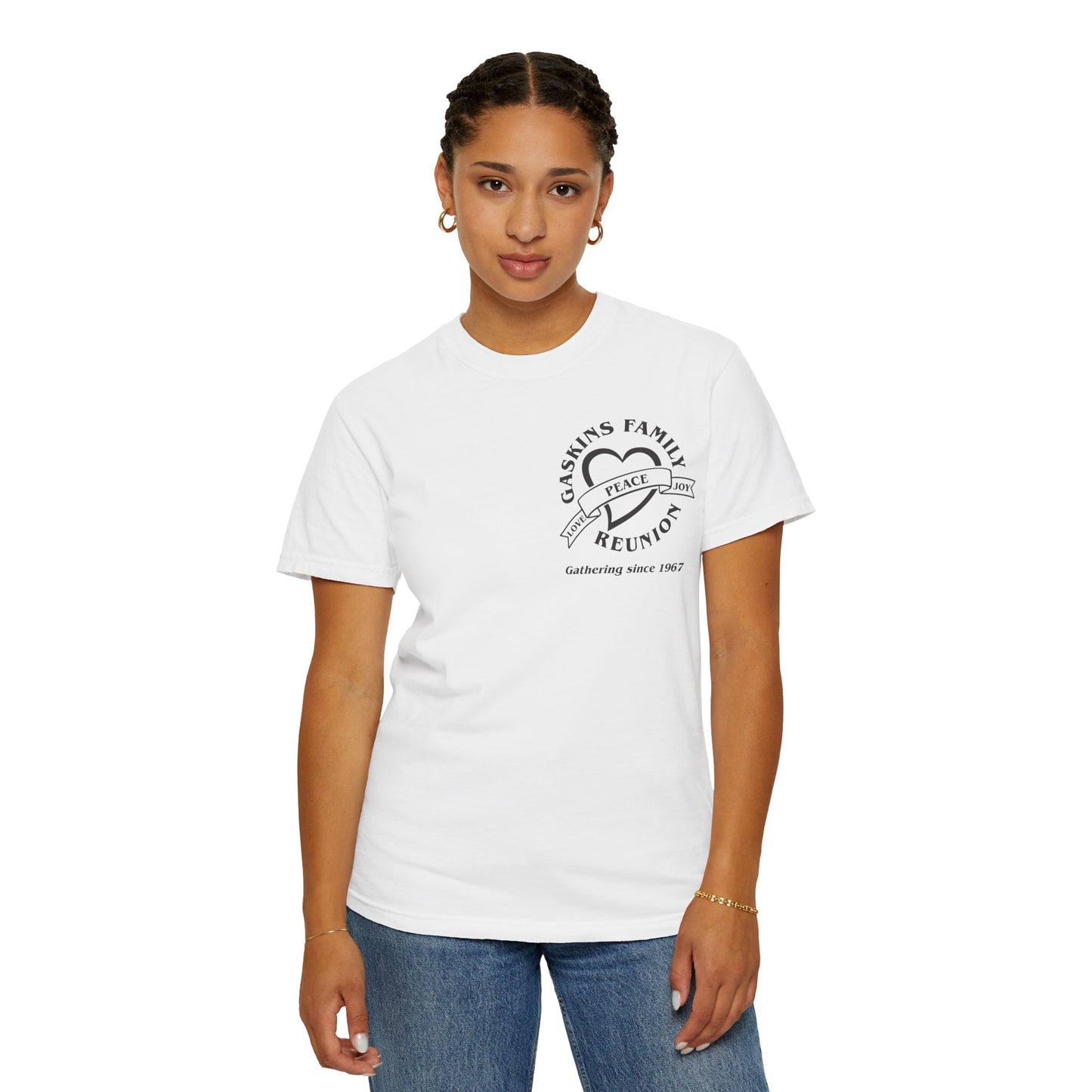 Family Reunion Garment-Dyed T-Shirt - Customizable Peace Design