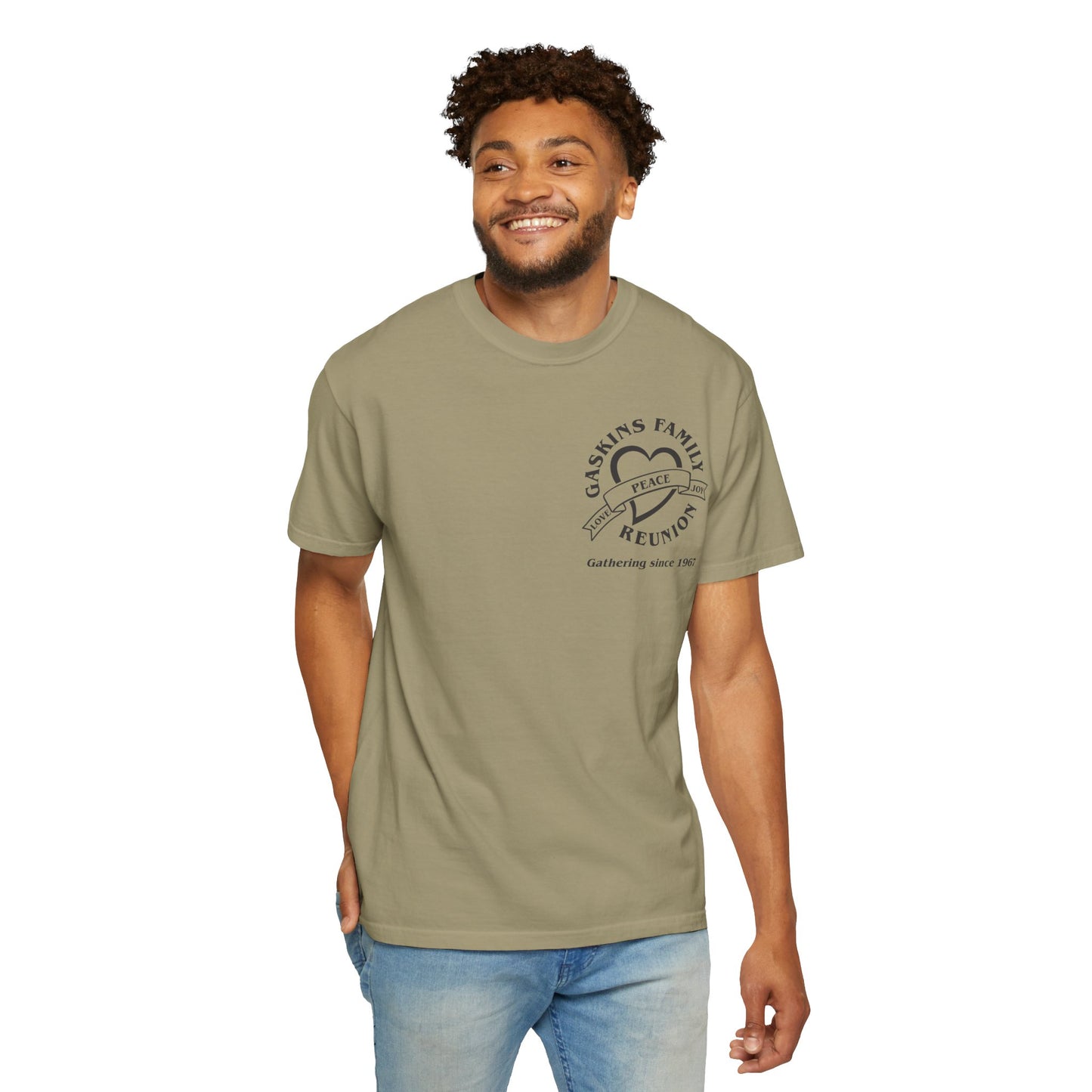 Family Reunion Garment-Dyed T-Shirt - Customizable Peace Design