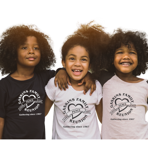 Gaskins Kids Tee - Vibrant Designs for Family Reunions and Birthday Celebrations