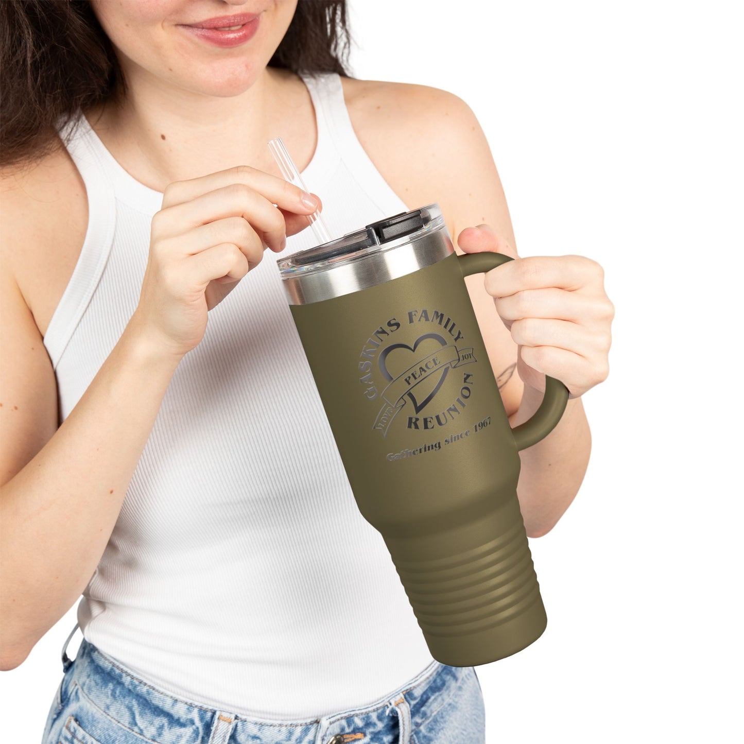 Gaskins 40oz Custom Insulated Travel Mug