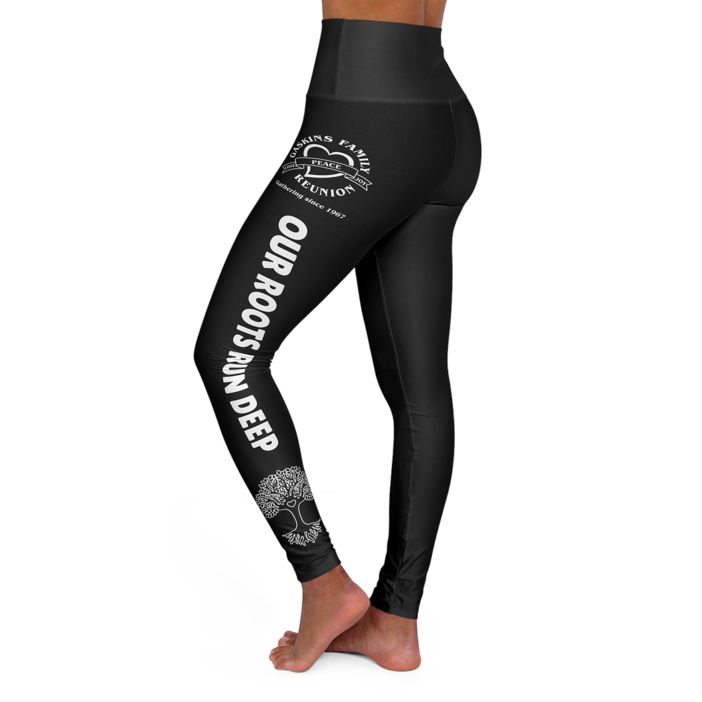 Gaskins Black High Waisted Yoga Leggings