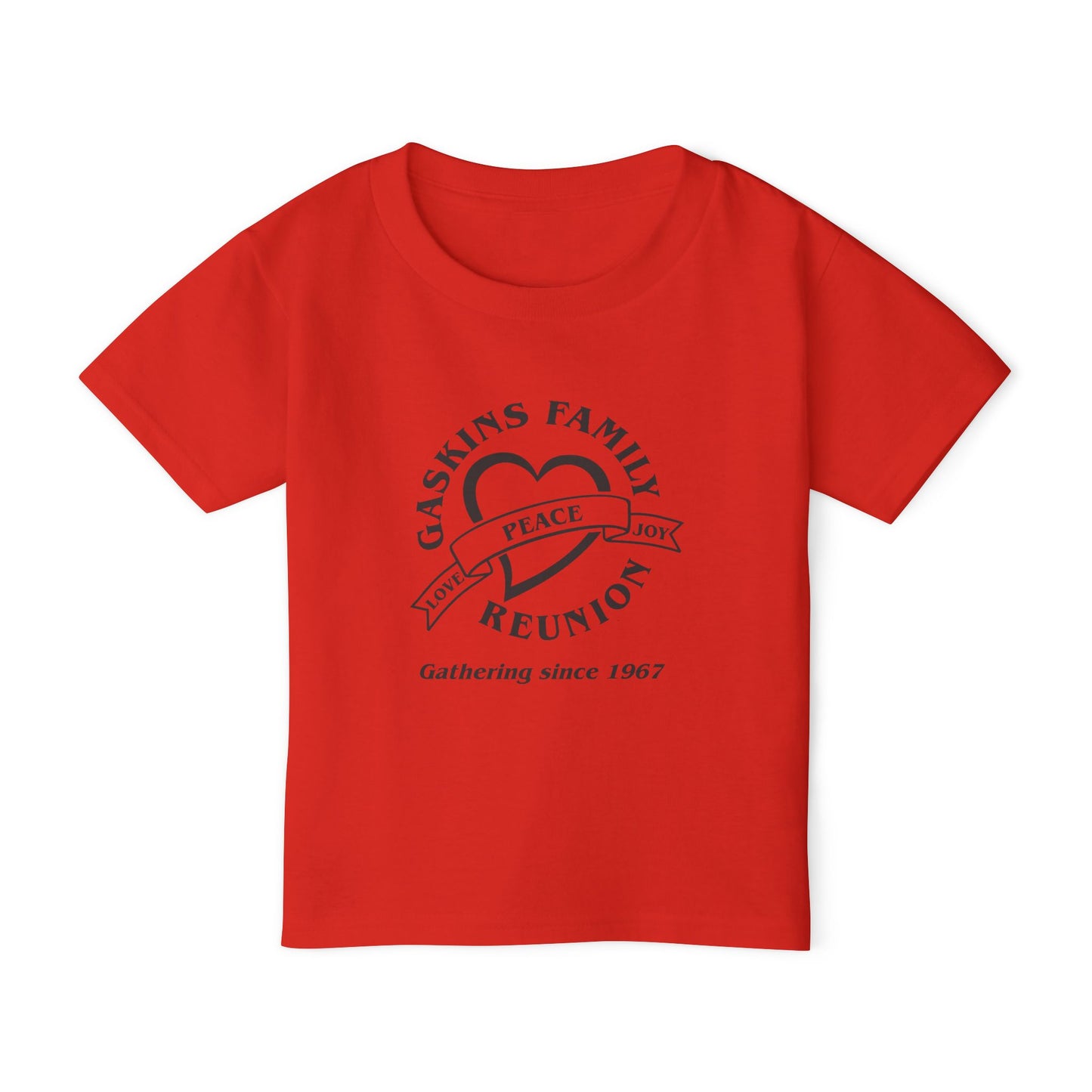 Gaskins Reunion Toddler T-Shirt - Peace, Joy & Love