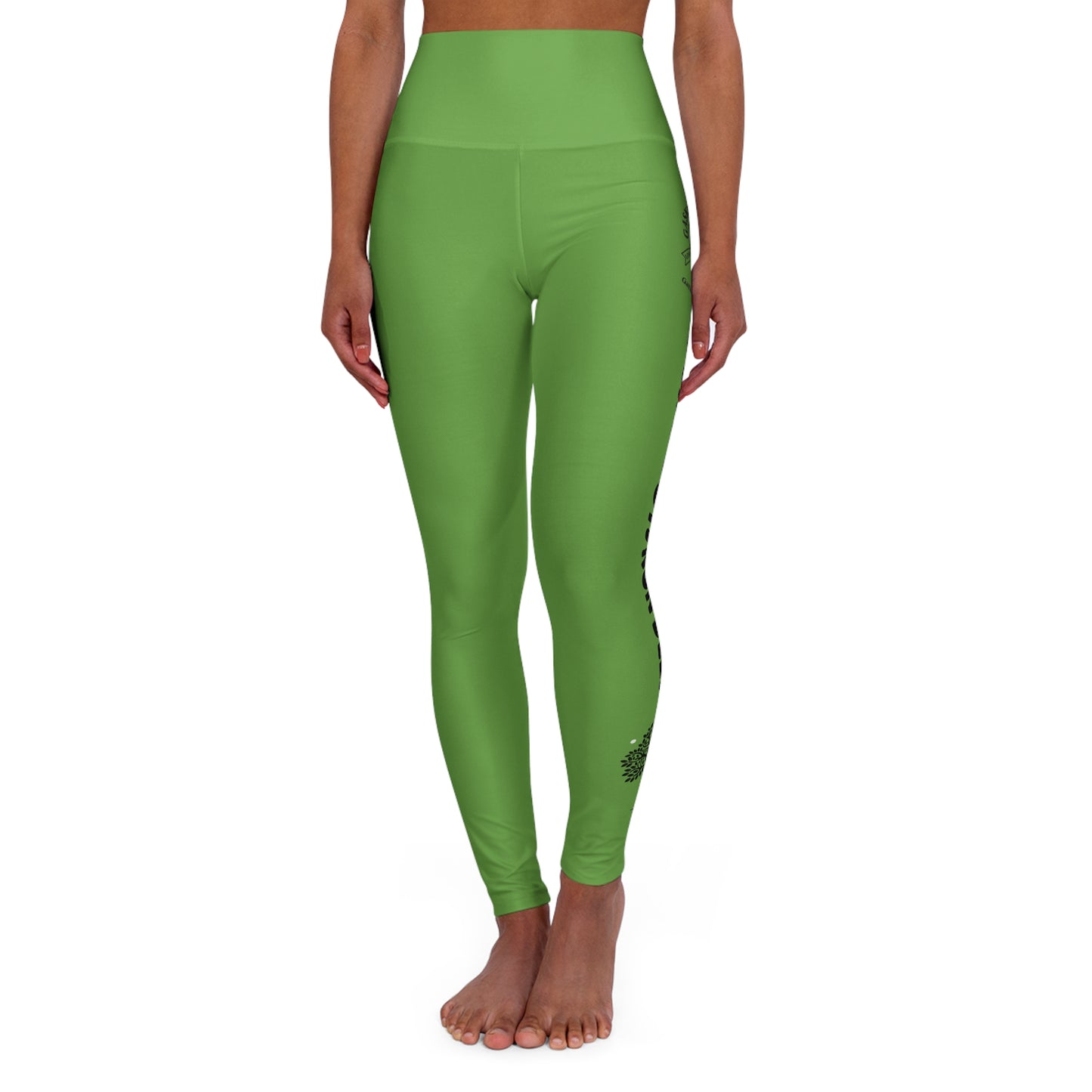 Gaskins Light Green High Waisted Yoga Leggings