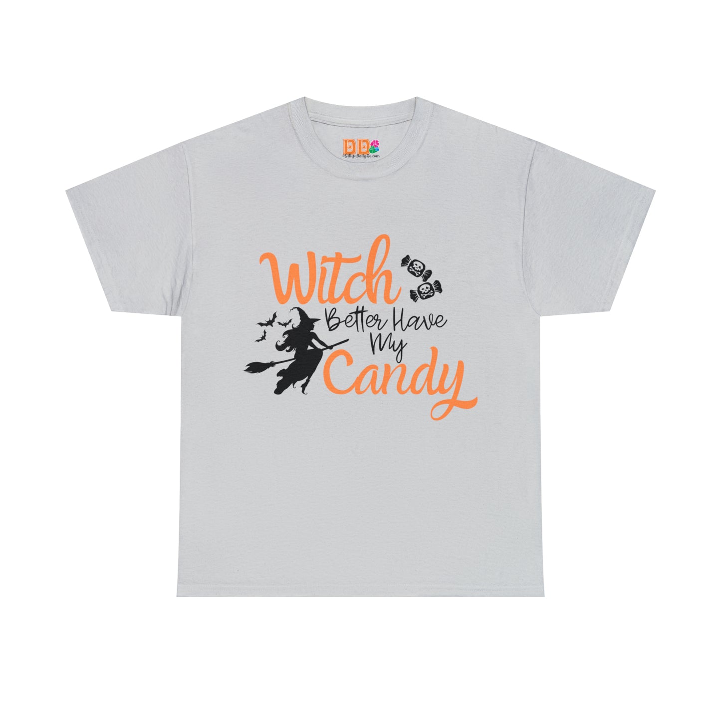Fun Halloween Unisex Heavy Cotton Tee, Better Have My Candy - trick or treat, different shades available.
