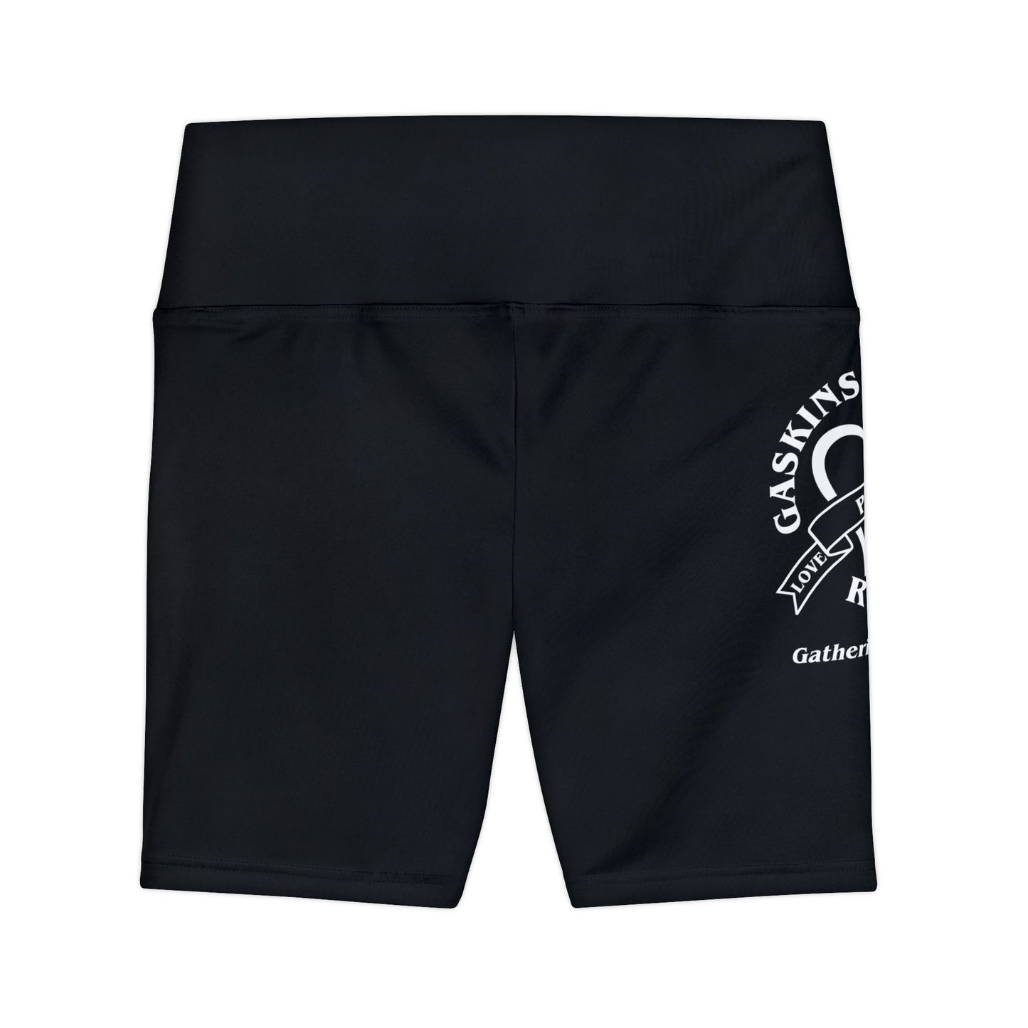 Gaskins Black Workout Shorts for Women, bold, cool, chill