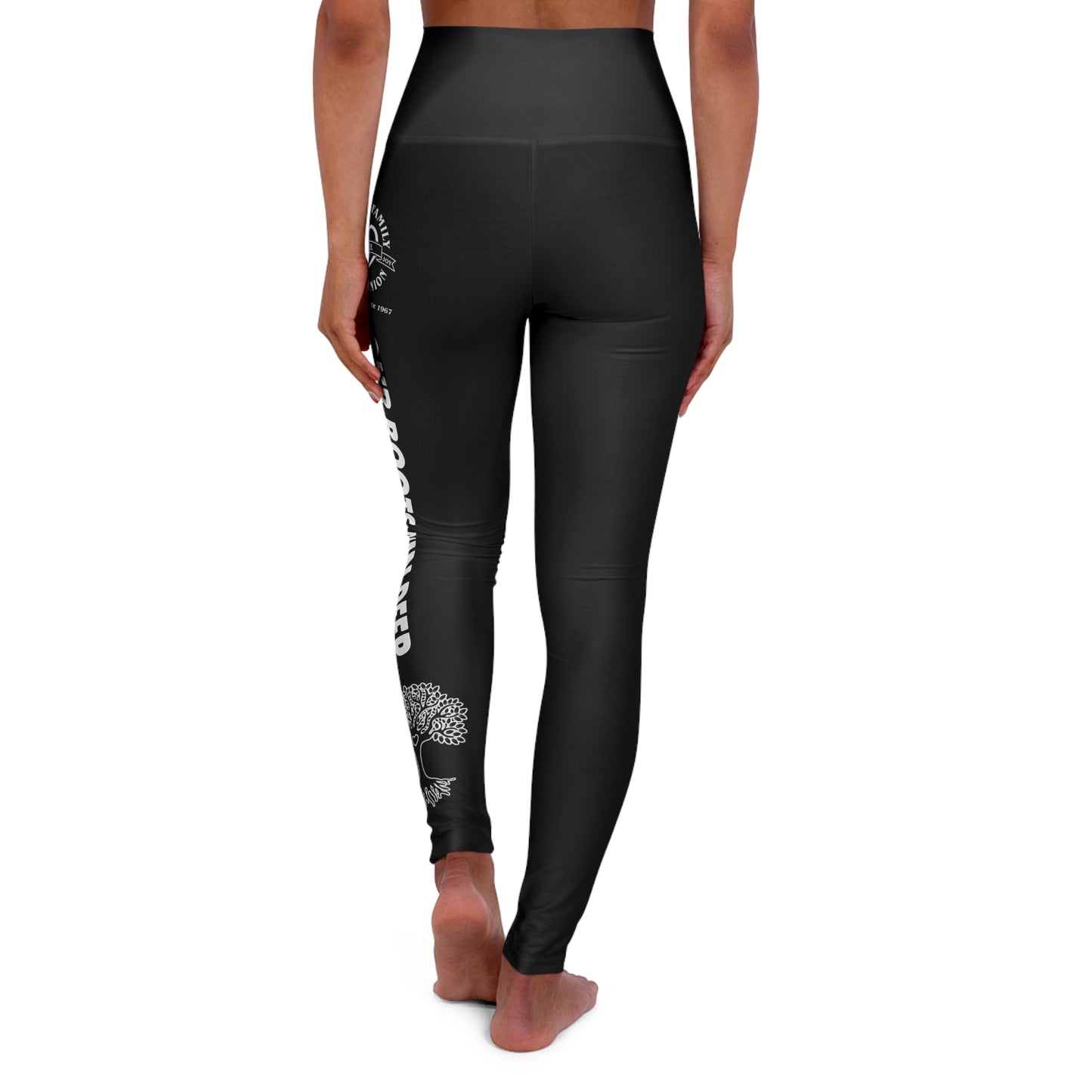 Gaskins Black High Waisted Yoga Leggings