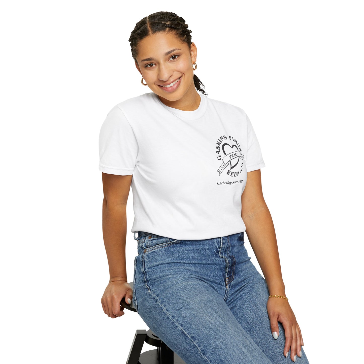 Family Reunion Garment-Dyed T-Shirt - Customizable Peace Design