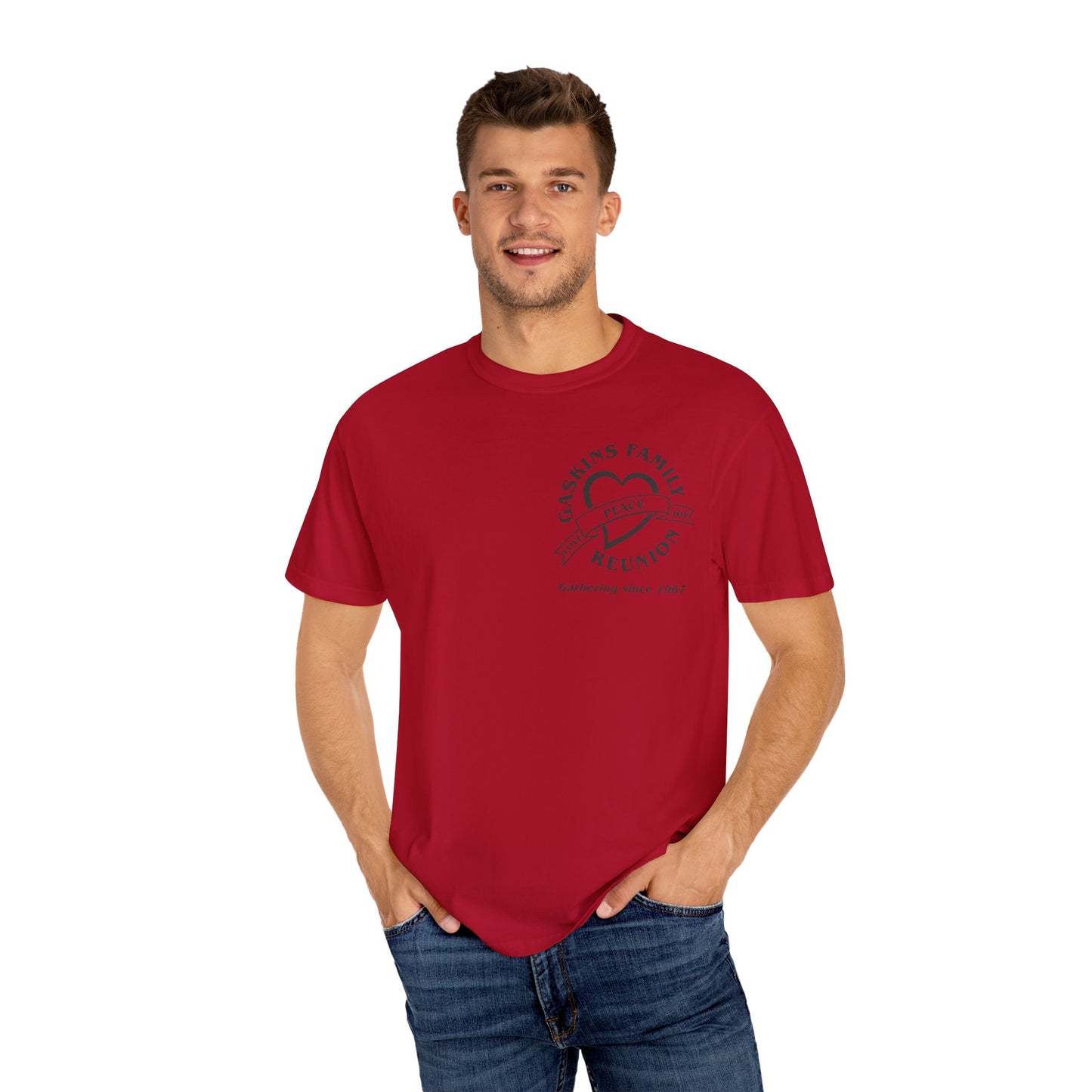 Family Reunion Garment-Dyed T-Shirt - Customizable Peace Design