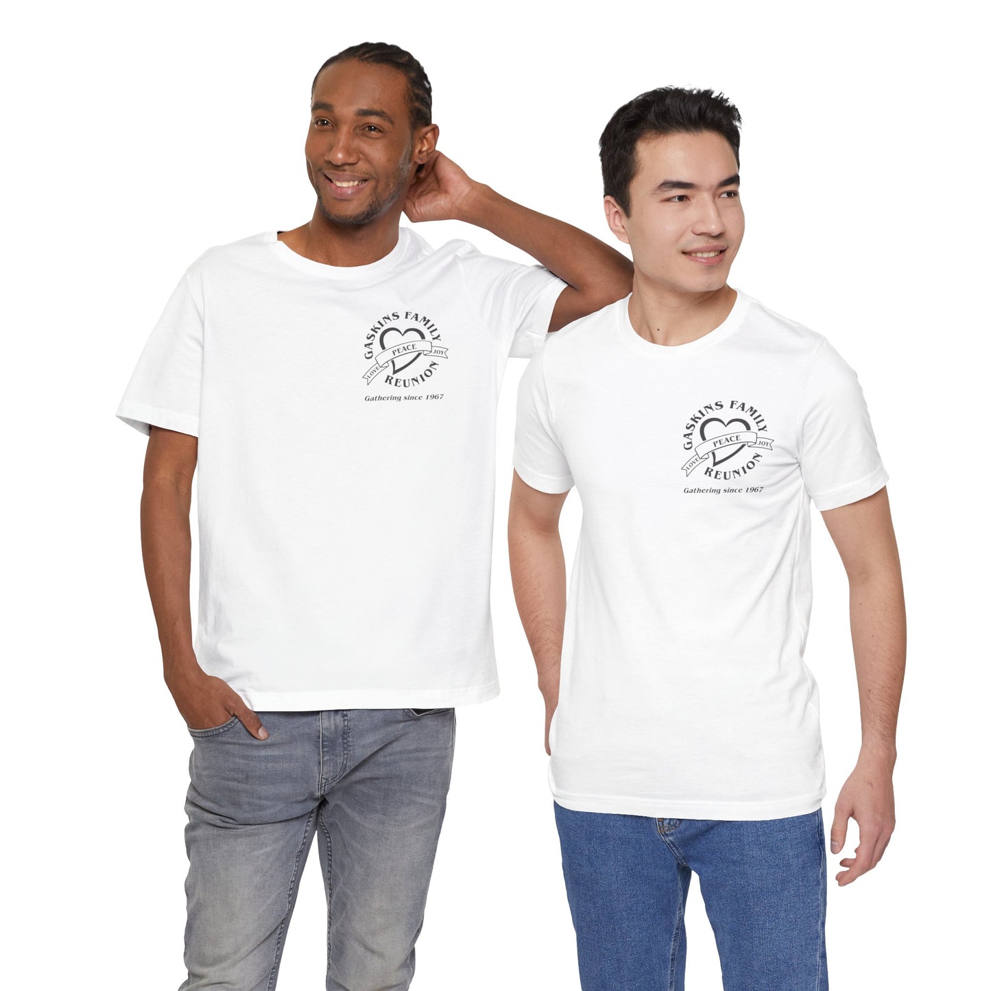 Family Reunion Short Sleeve Tee Black Logo - Gaskins Family Gathering Since 1967
